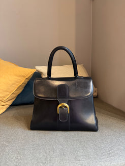 Delvaux Black Brillant MM Bag - Box Calf