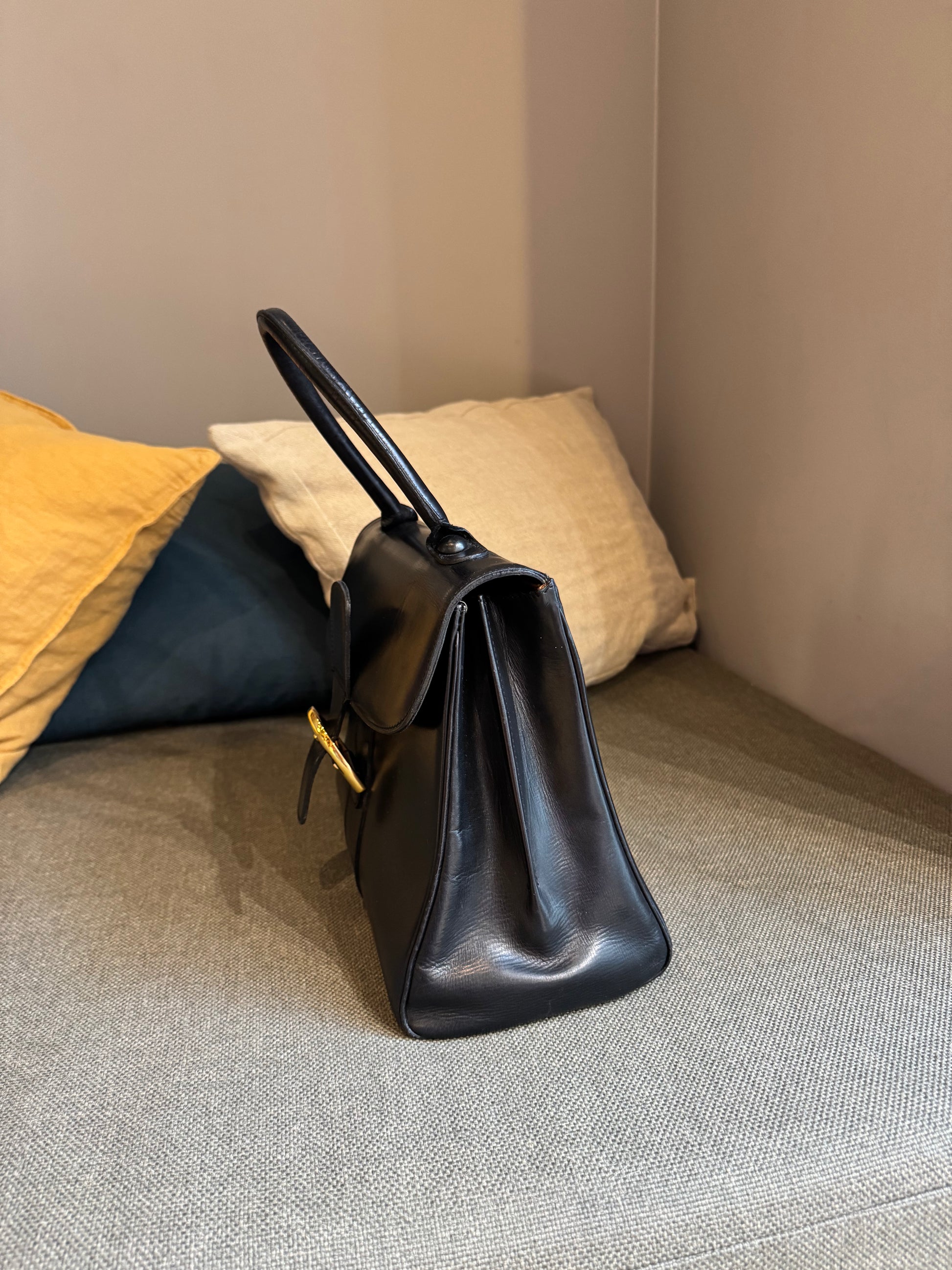 Delvaux Black Brillant MM Bag - Box Calf