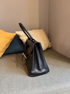 Delvaux Black Brillant MM Bag - Box Calf