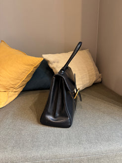 Delvaux Black Brillant MM Bag - Box Calf