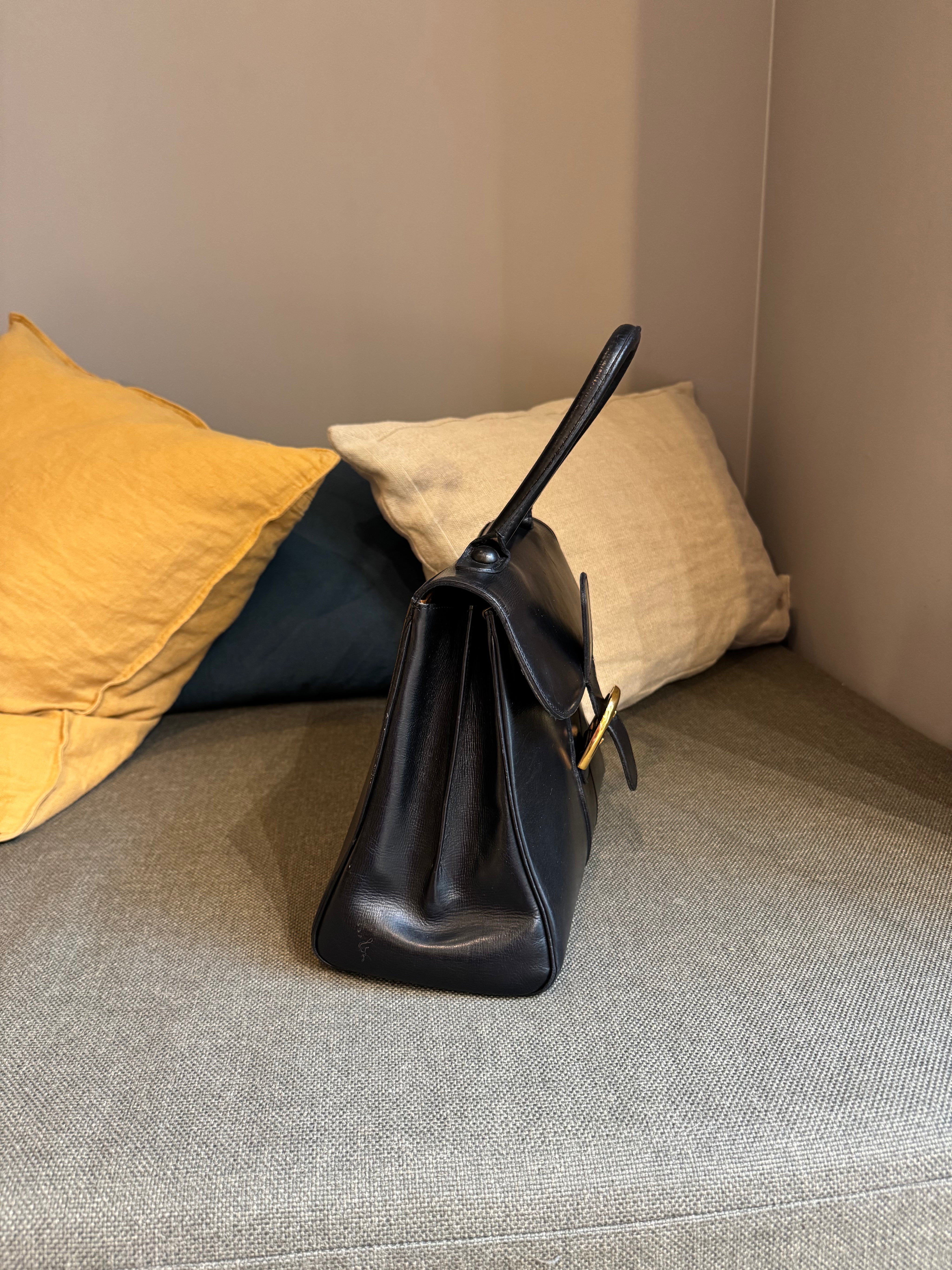 Delvaux Black Brillant MM Bag - Box Calf