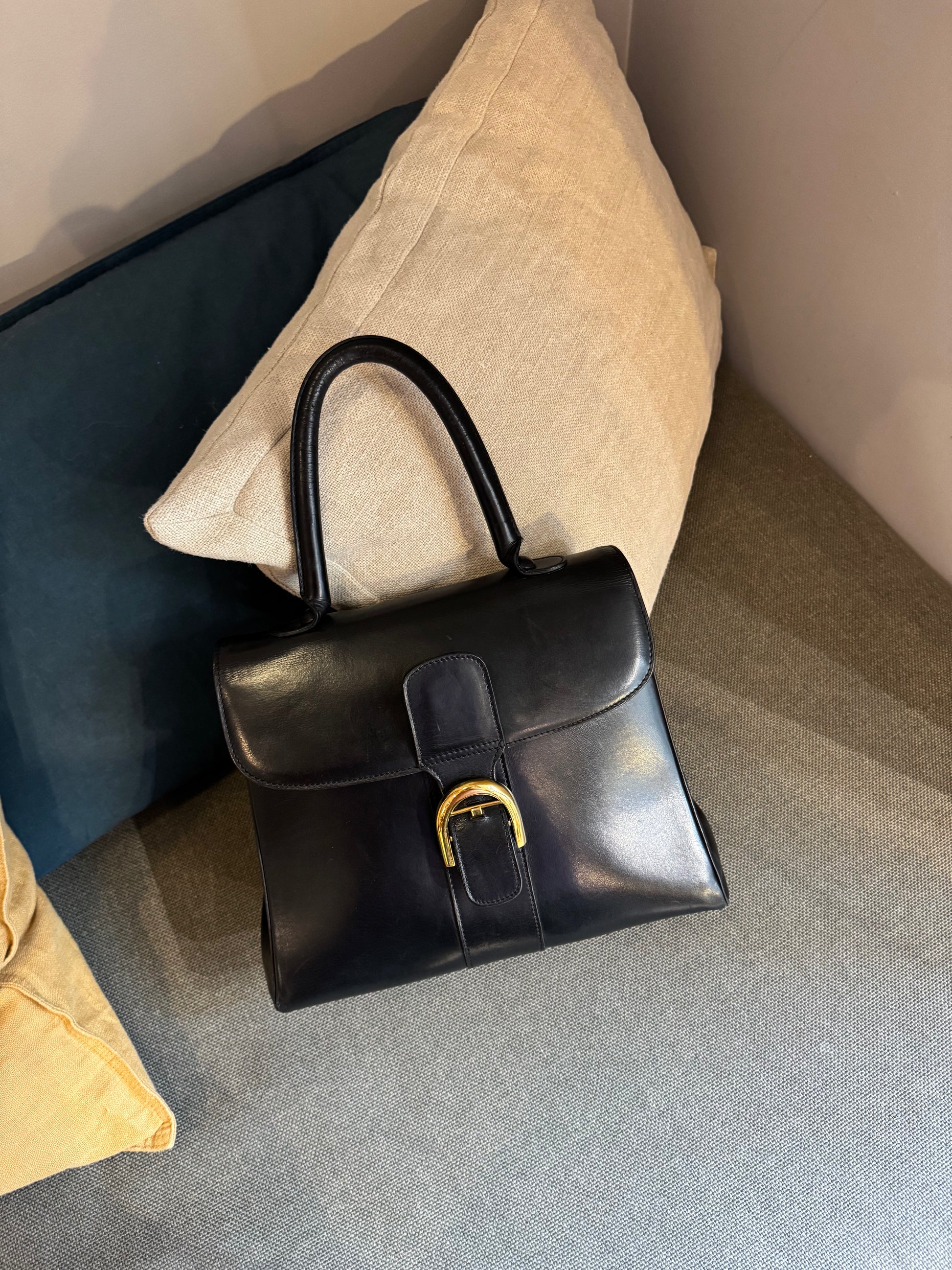 Delvaux Black Brillant MM Bag - Box Calf