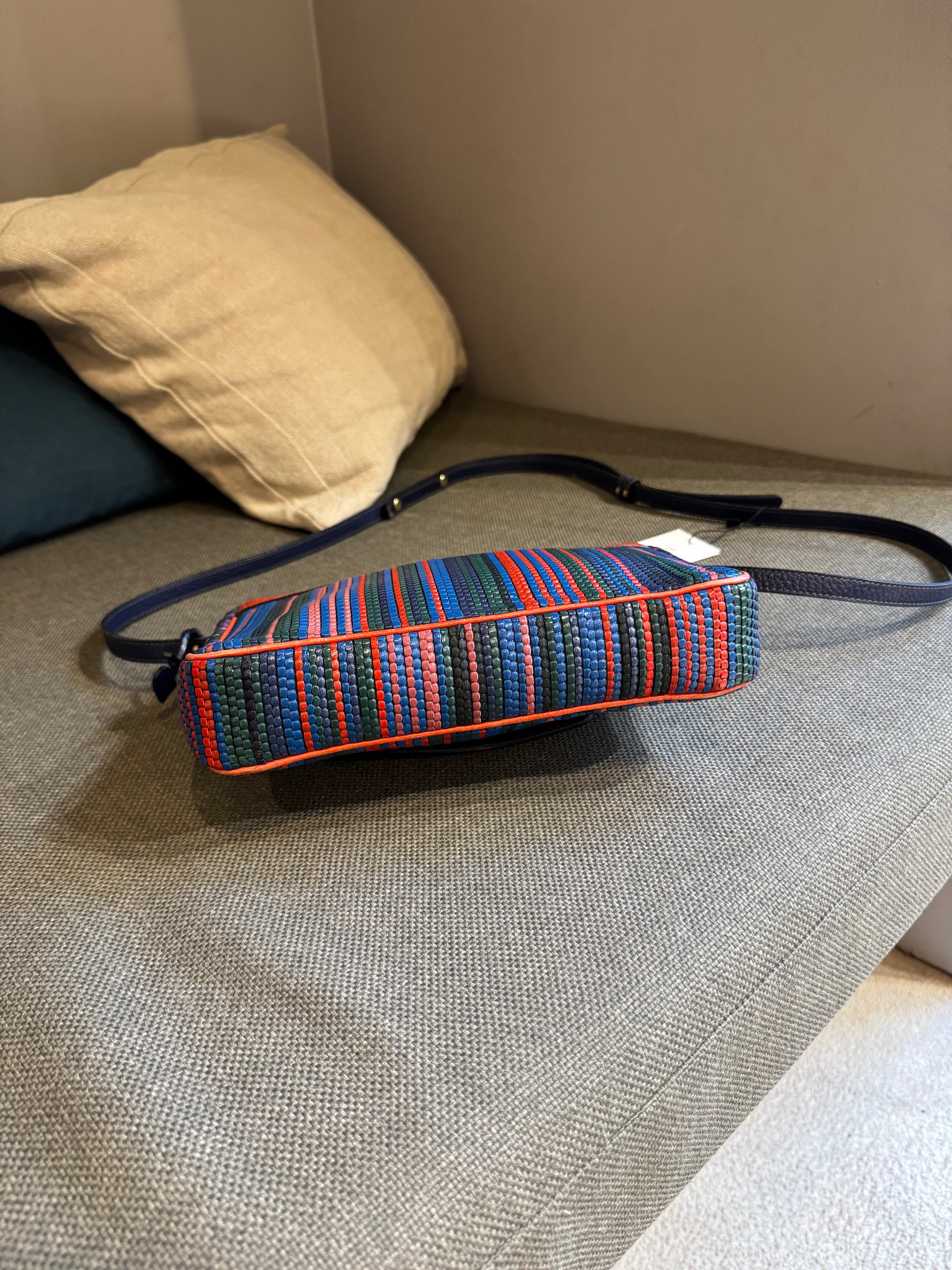 Delvaux Malbec Tressé Crossbody Bag