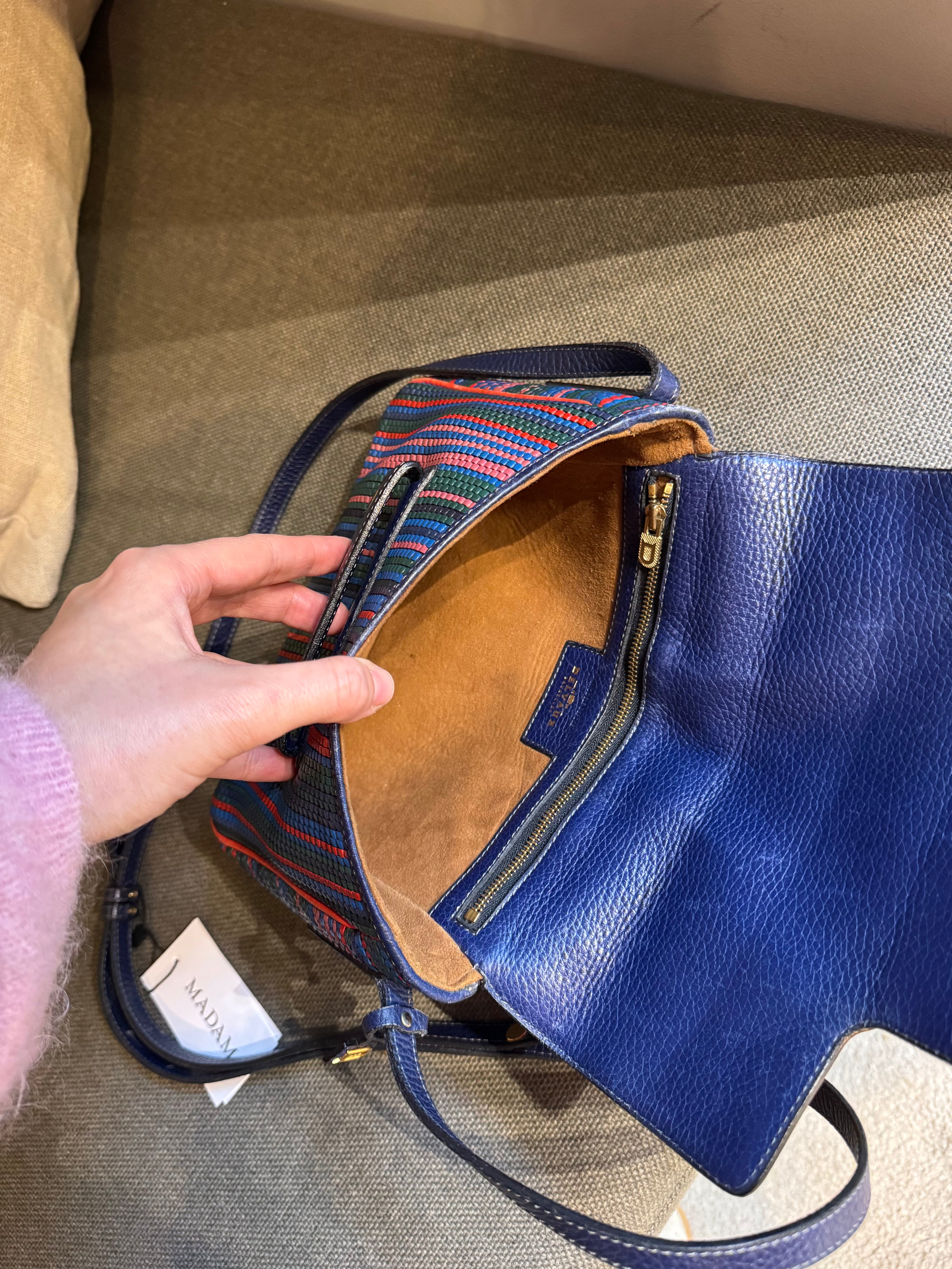 Delvaux Malbec Tressé Crossbody Bag