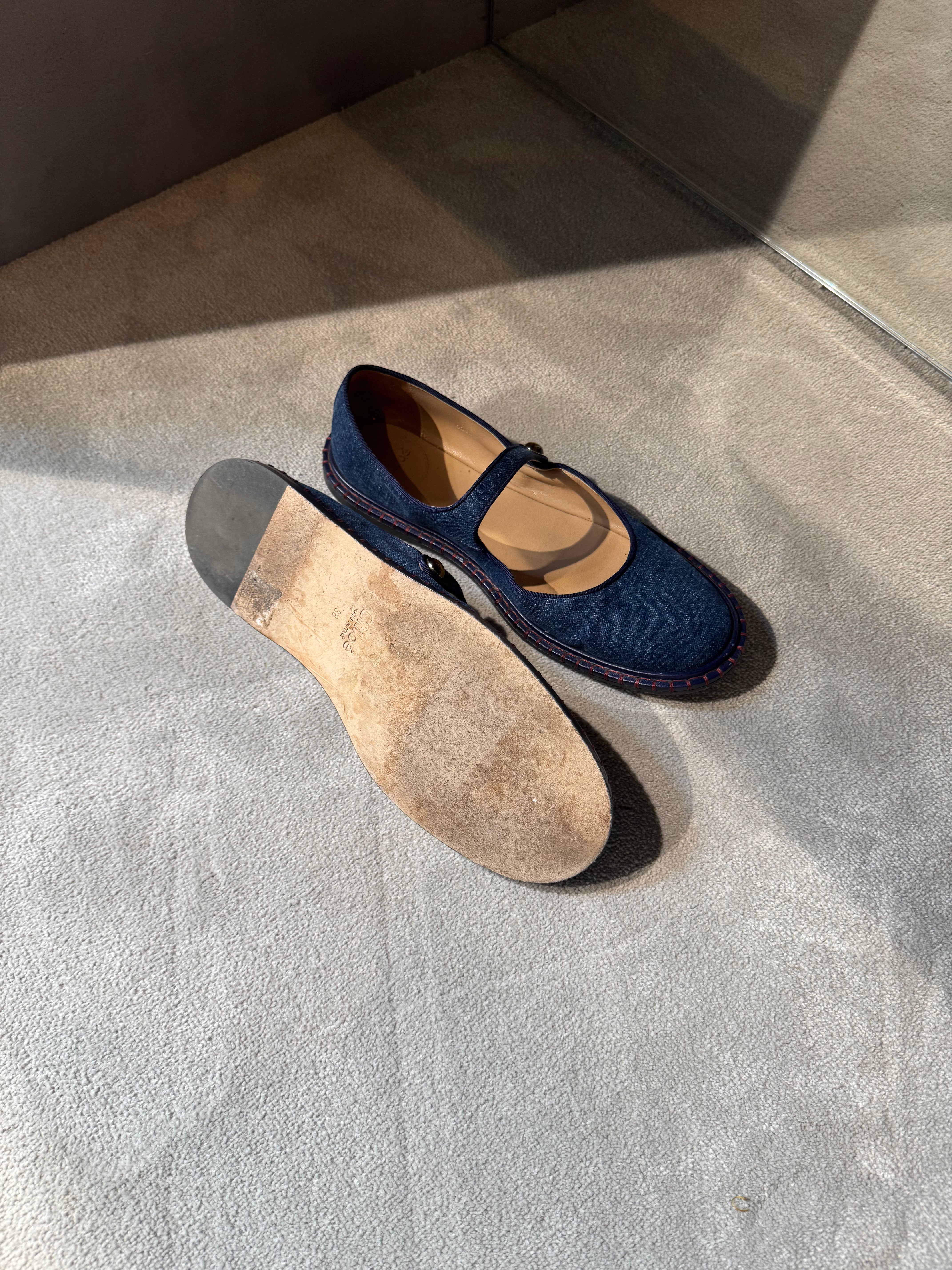Chloé Denim Ballerina Flats