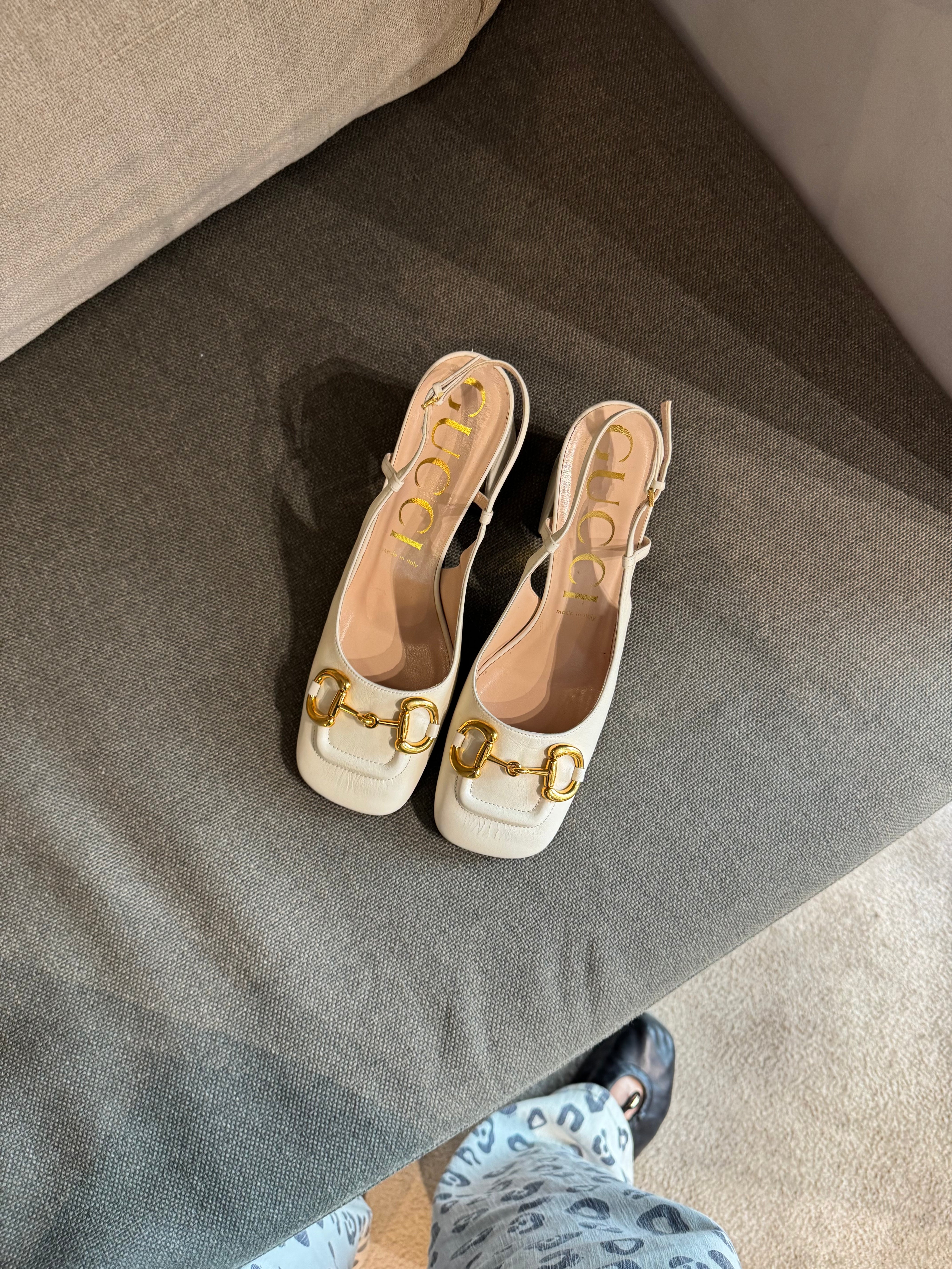Gucci Horsebit Slingback Heels
