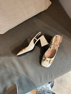 Gucci Horsebit Slingback Heels