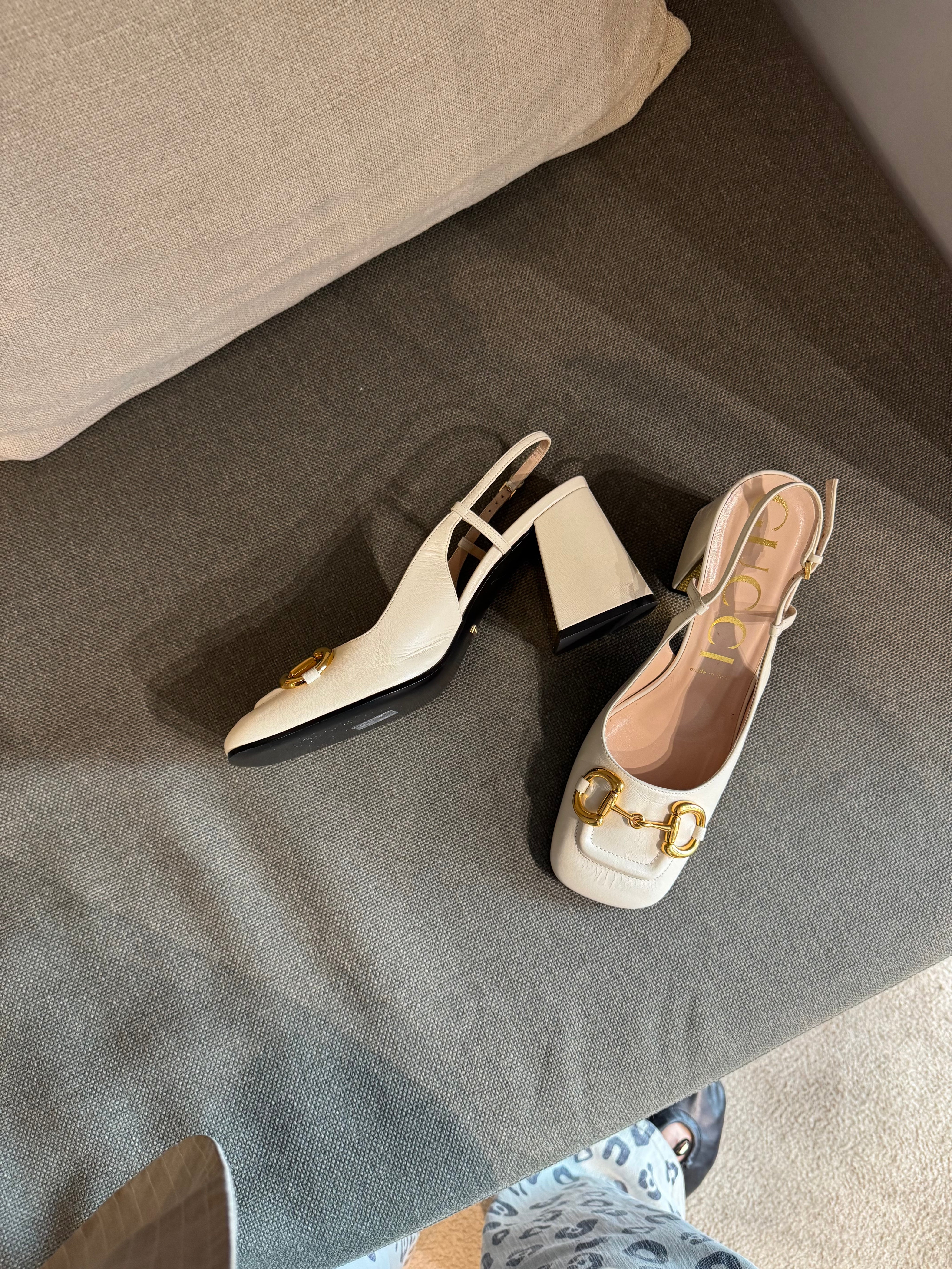 Gucci Horsebit Slingback Heels
