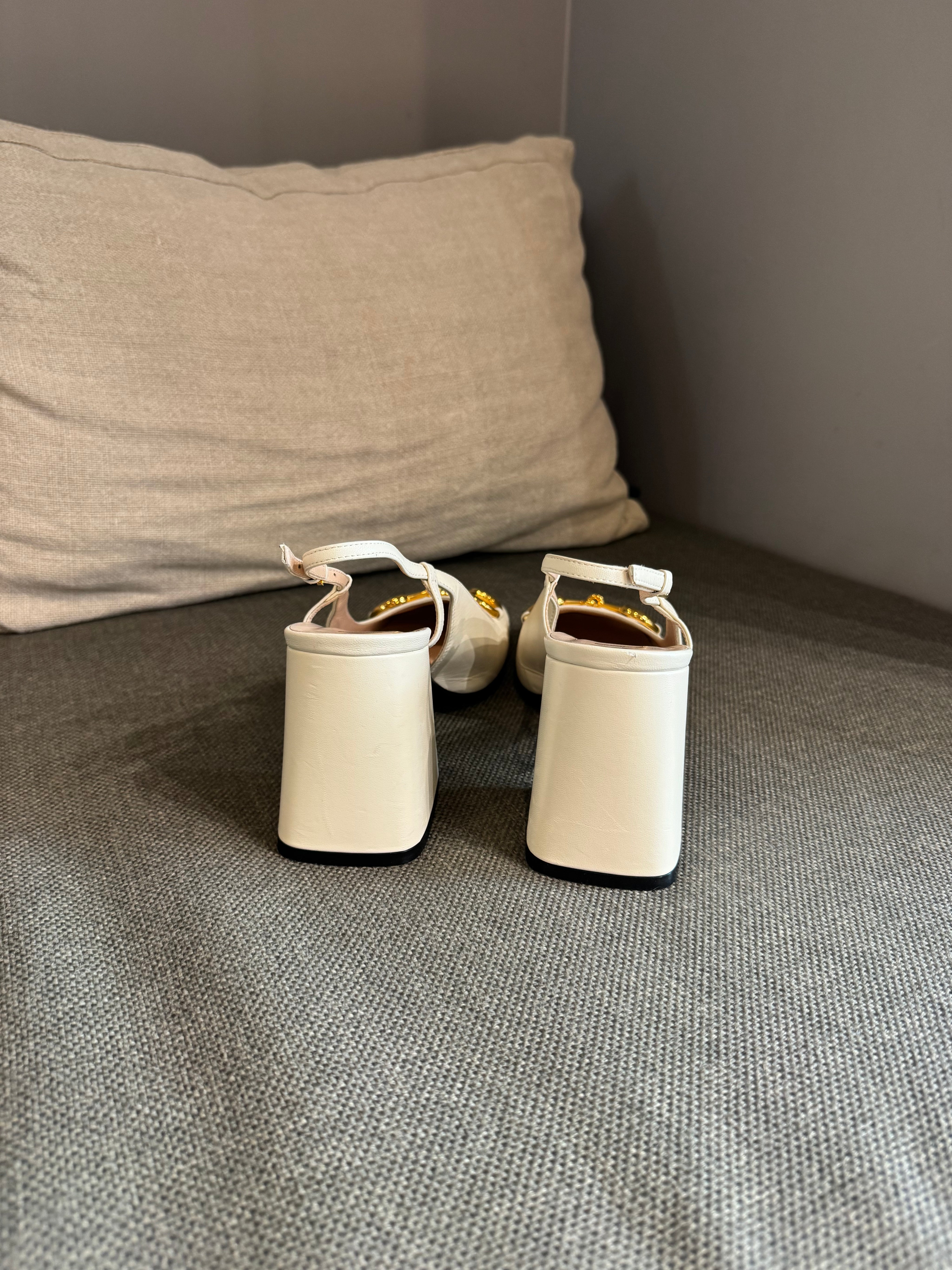 Gucci Horsebit Slingback Heels