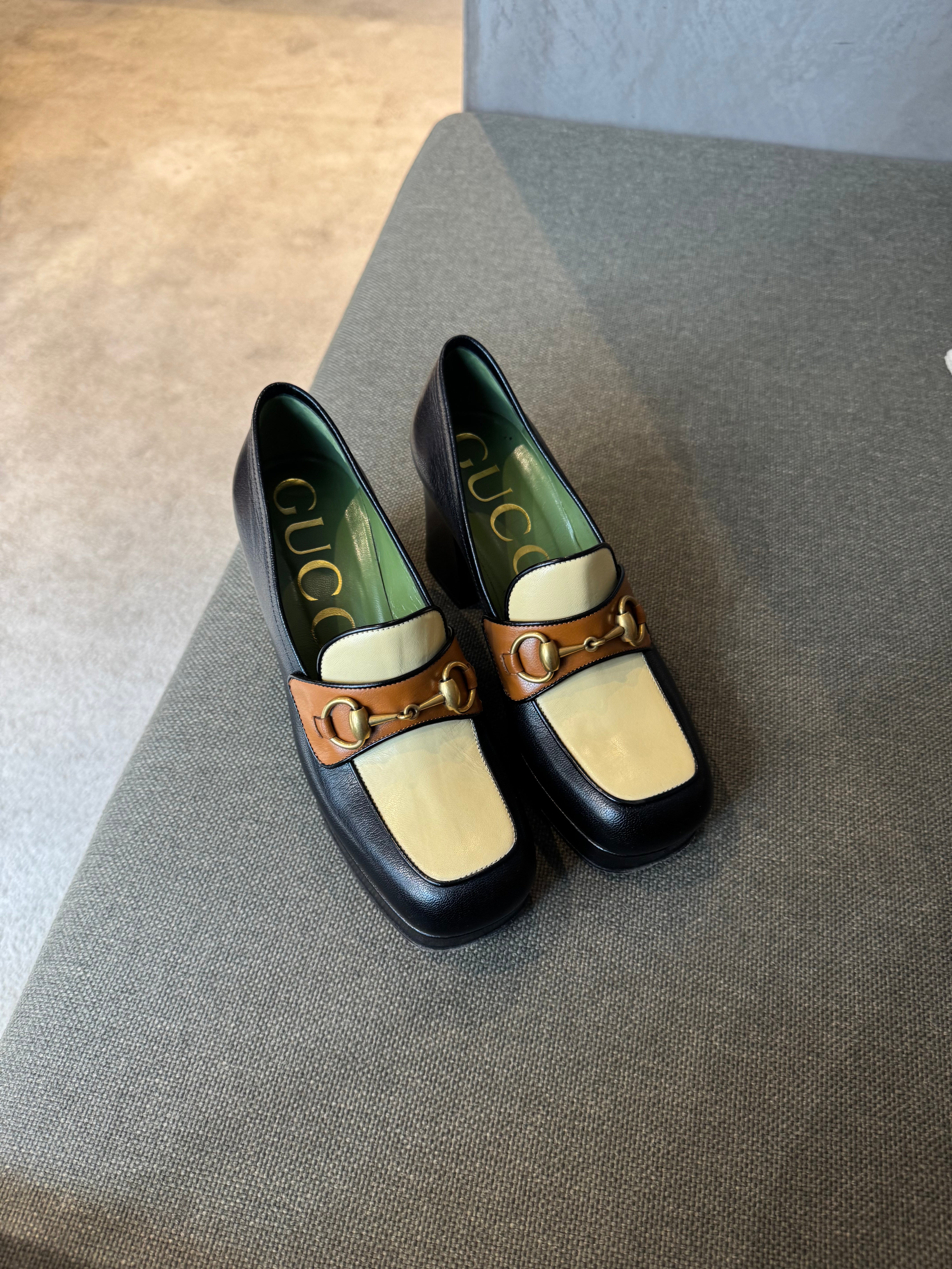 Gucci High Platform Moccasins