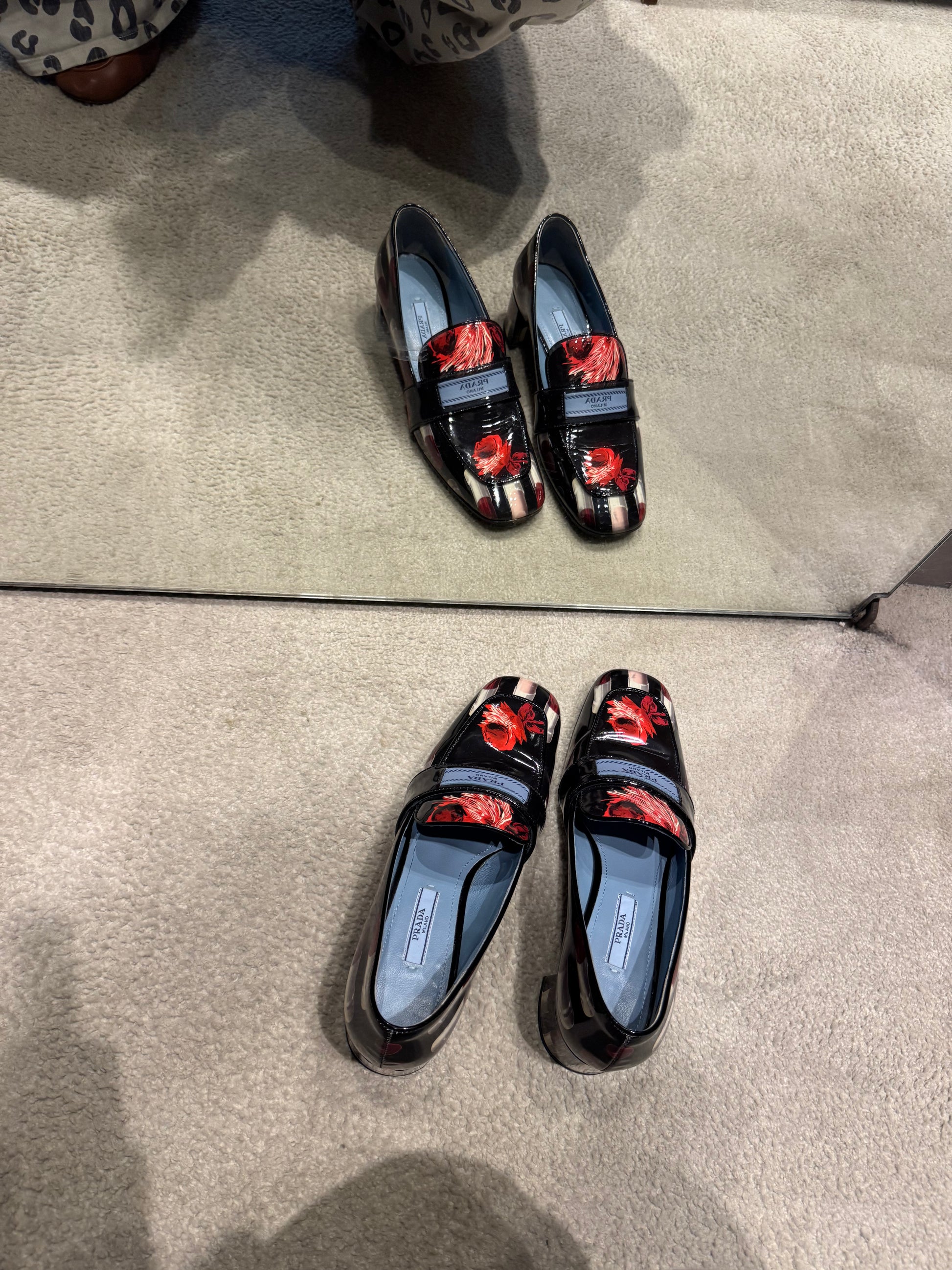 Prada Lipstick Loafers