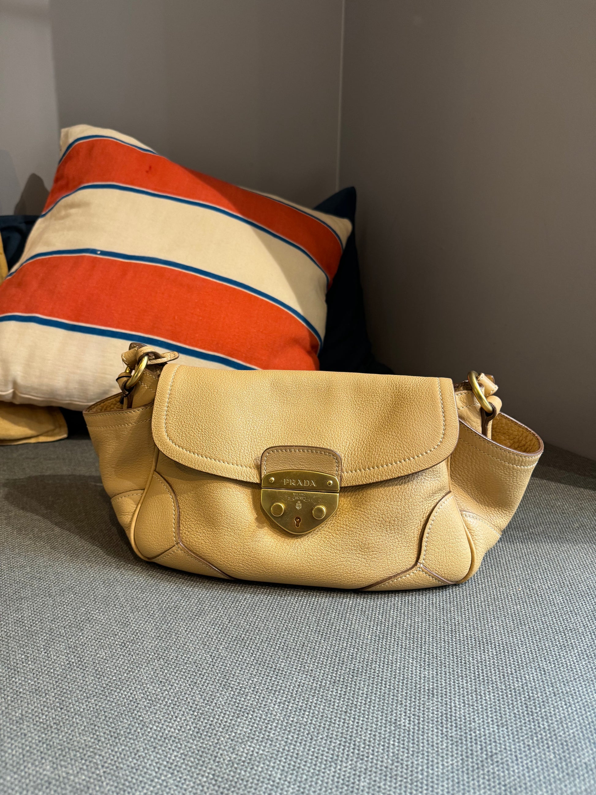 Prada Pushlock Shoulder Bag