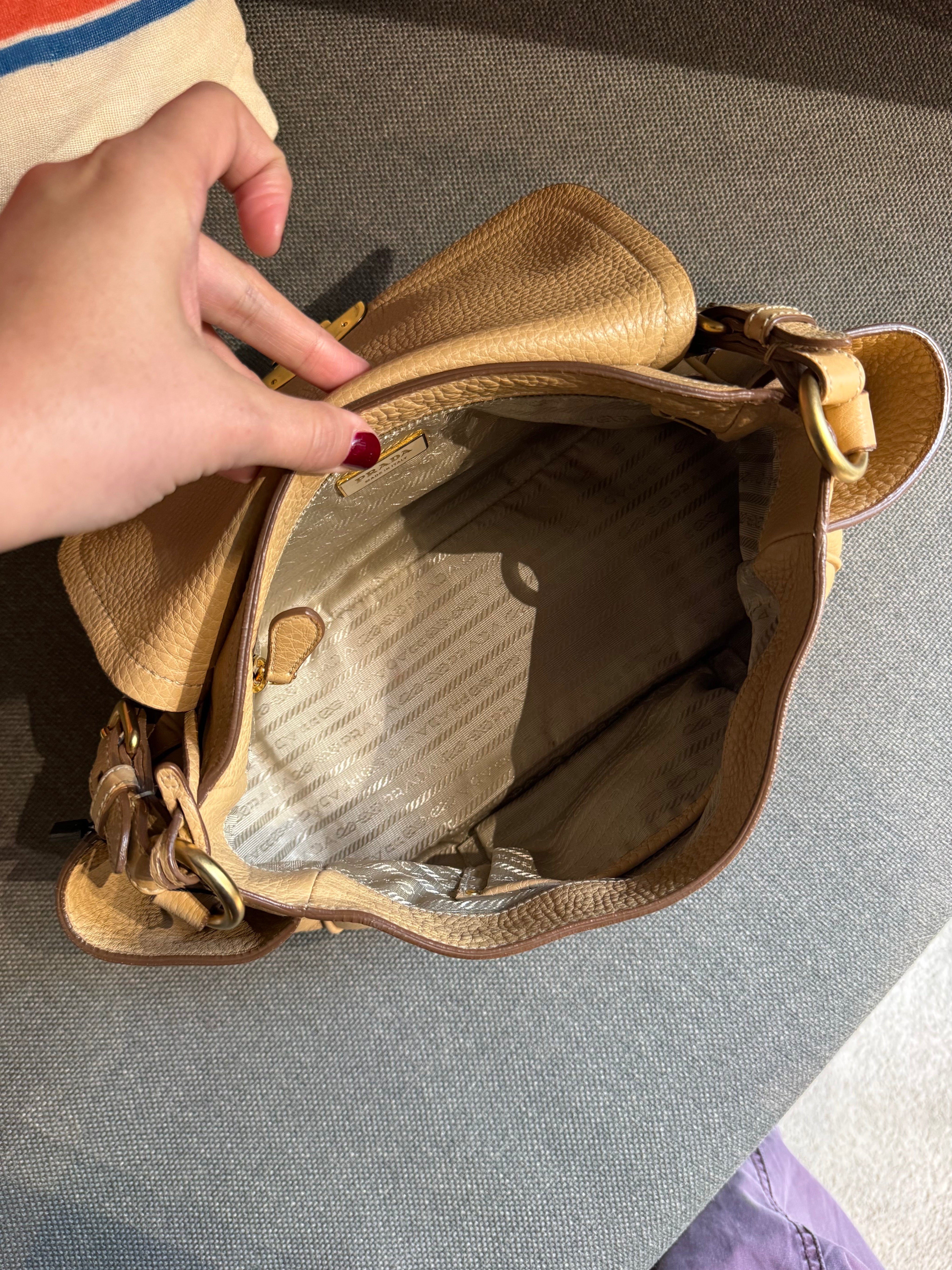 Prada Pushlock Shoulder Bag