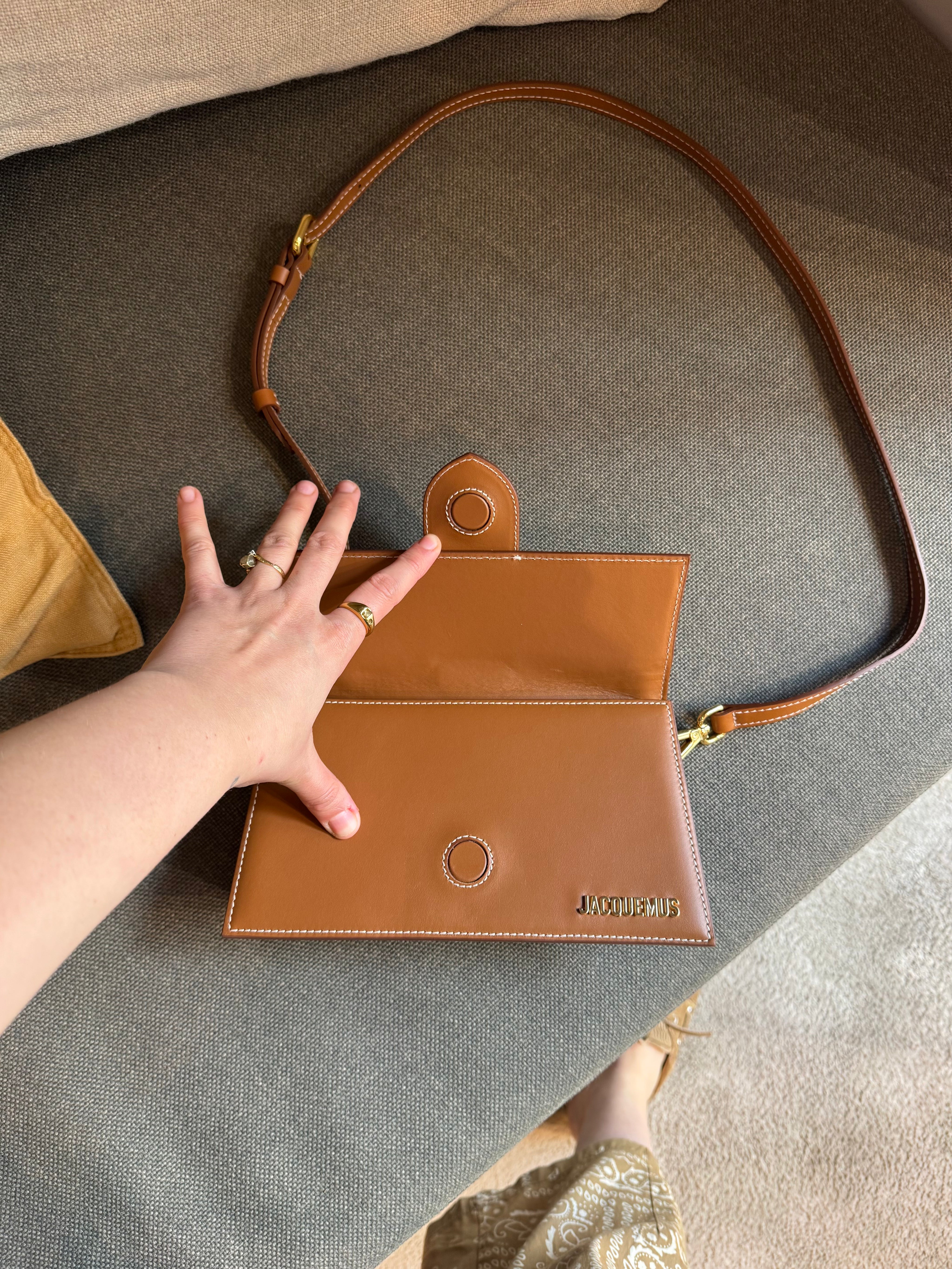 Jacquemus Camel Le Grand Bambino Bag