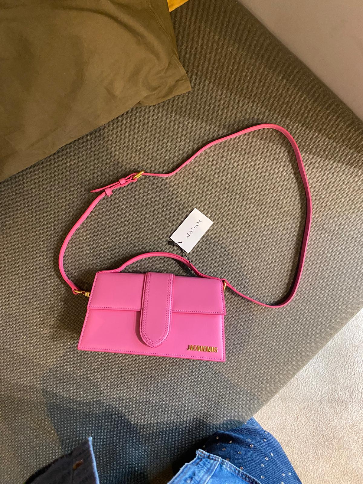 Jacquemus Pink Leather Le Grand Bambino Bag