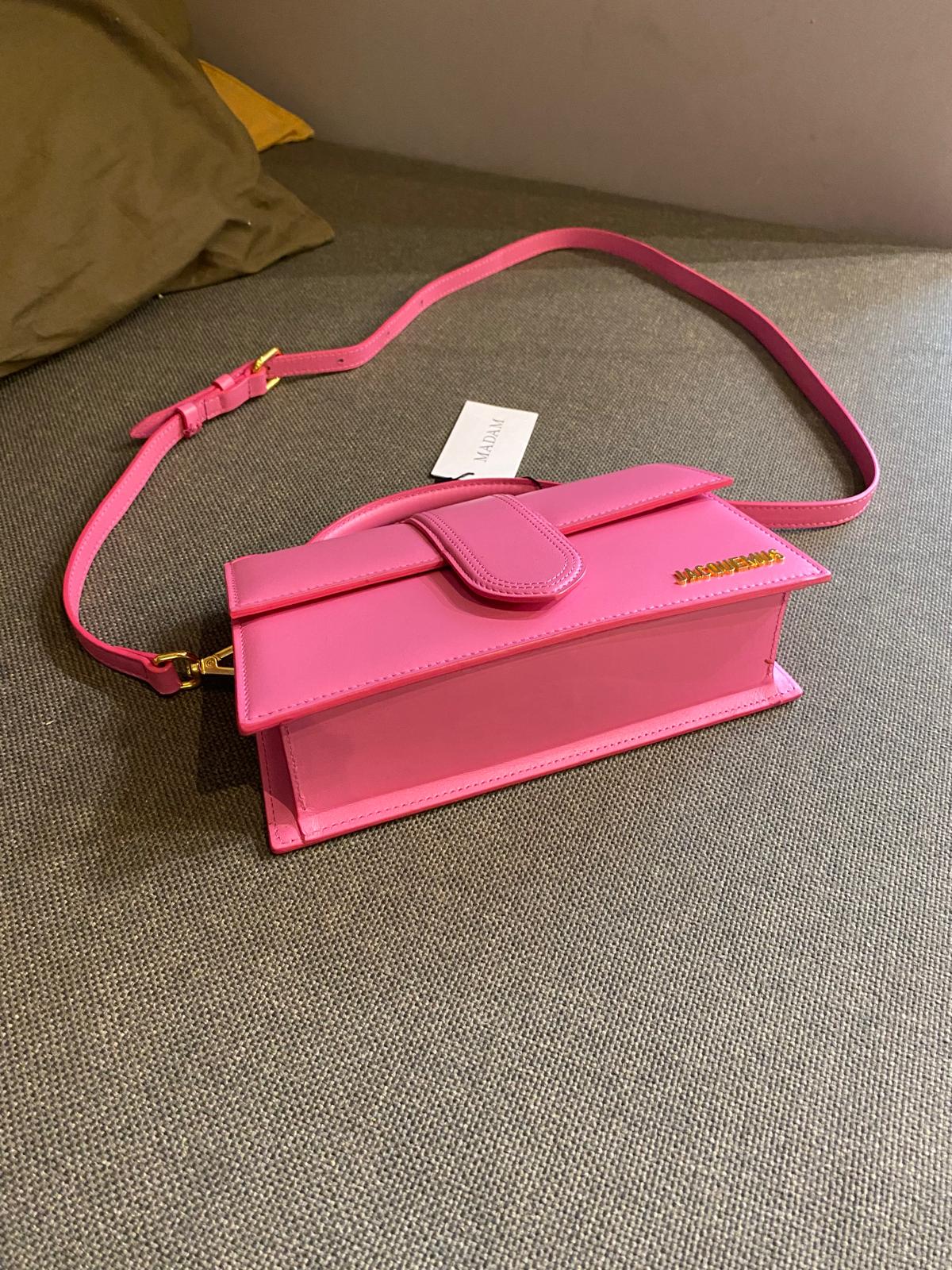 Jacquemus Pink Leather Le Grand Bambino Bag