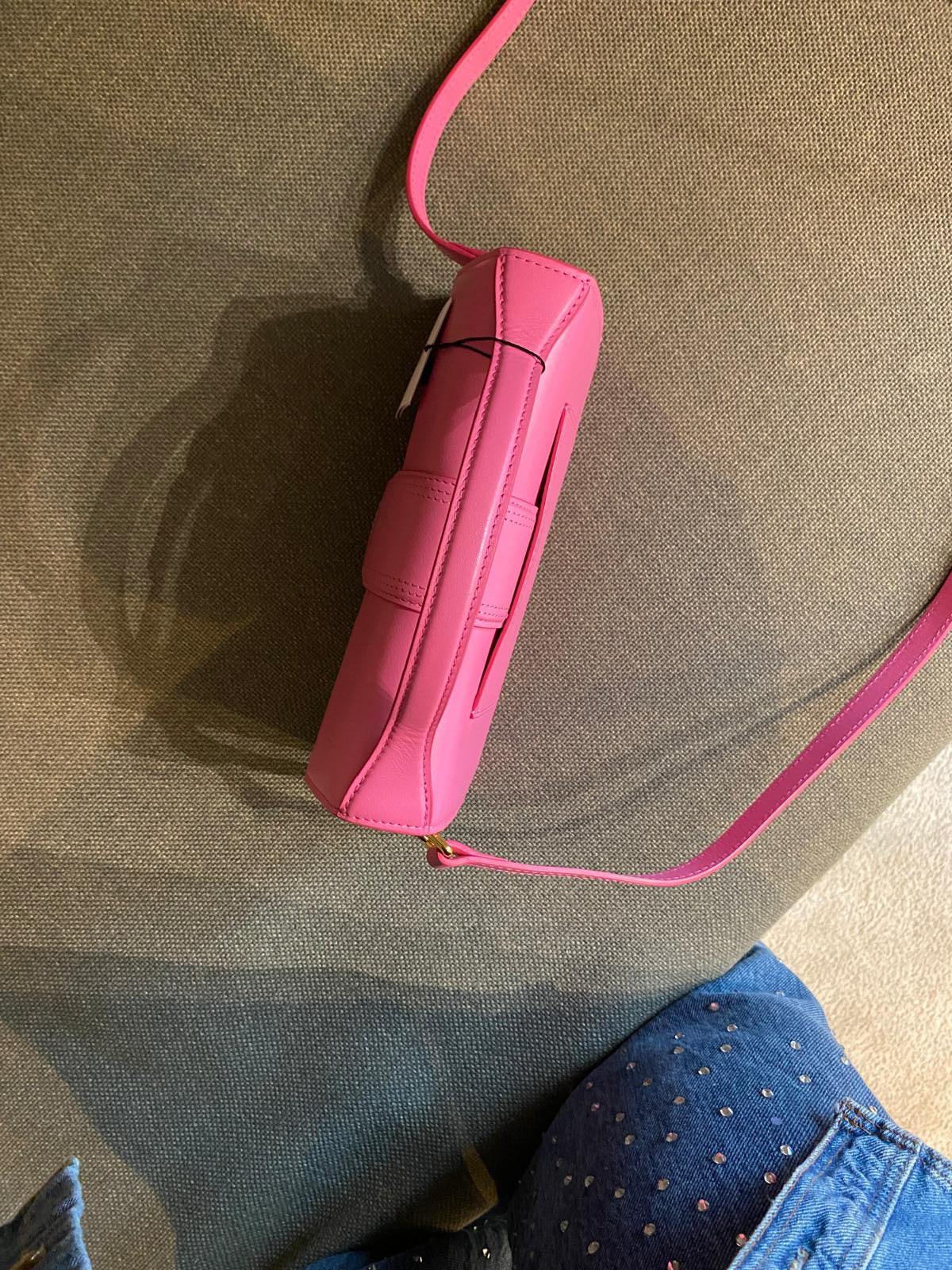 Jacquemus Pink Leather Le Grand Bambino Bag