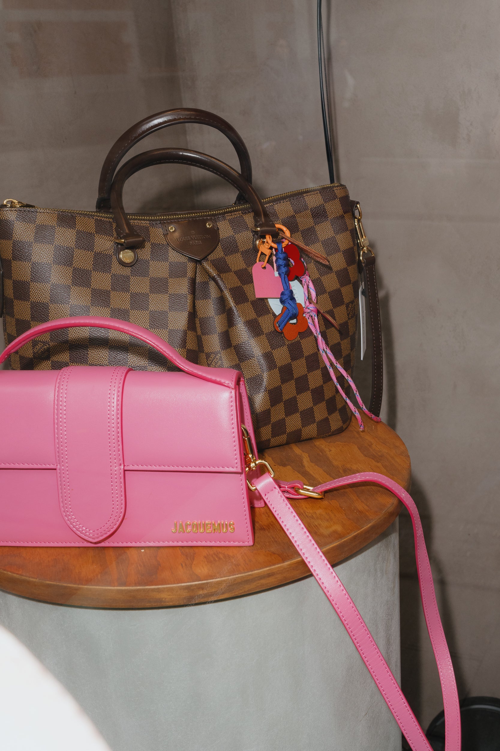 Jacquemus Pink Leather Le Grand Bambino Bag