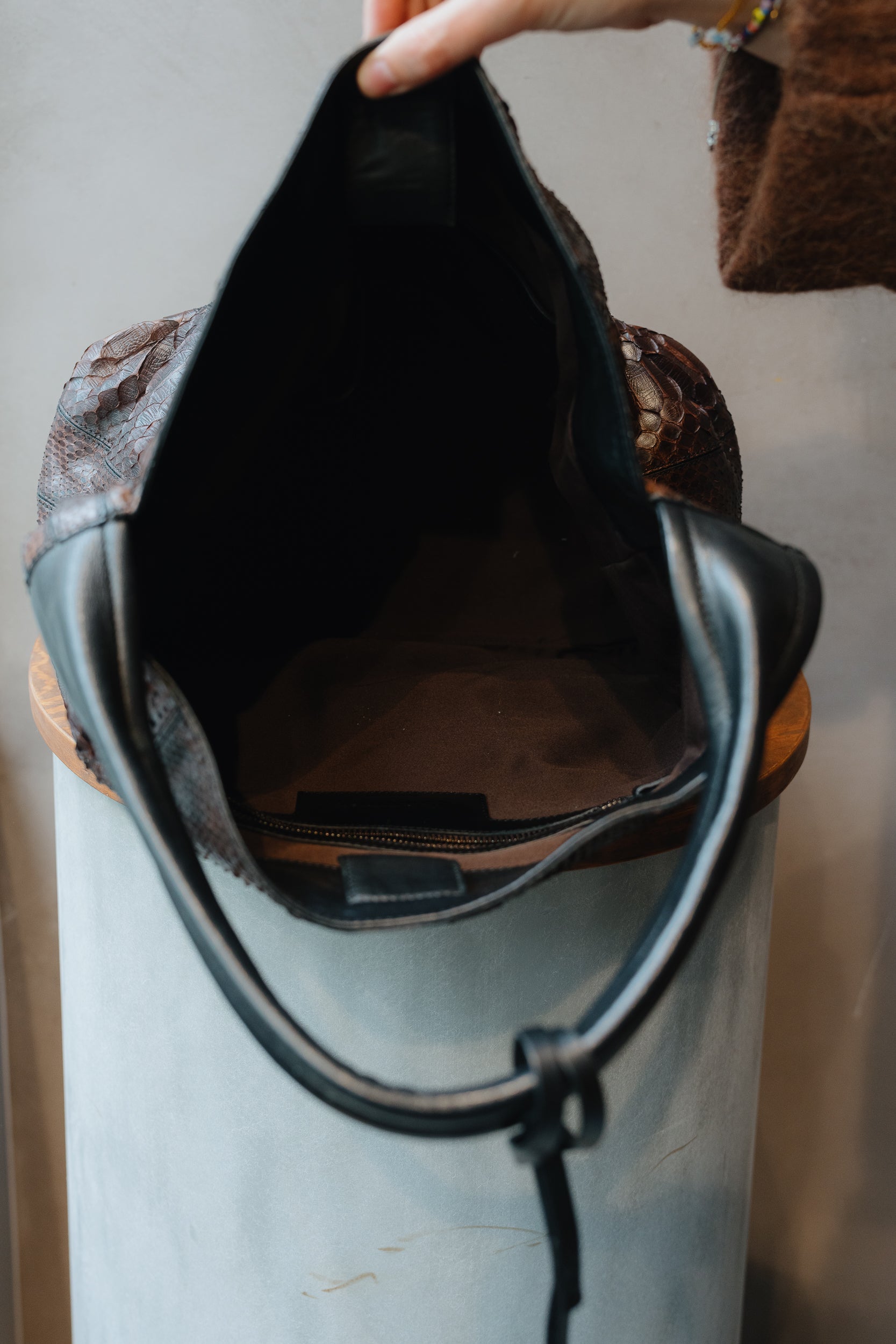 Jil Sander Python Hobo Bag