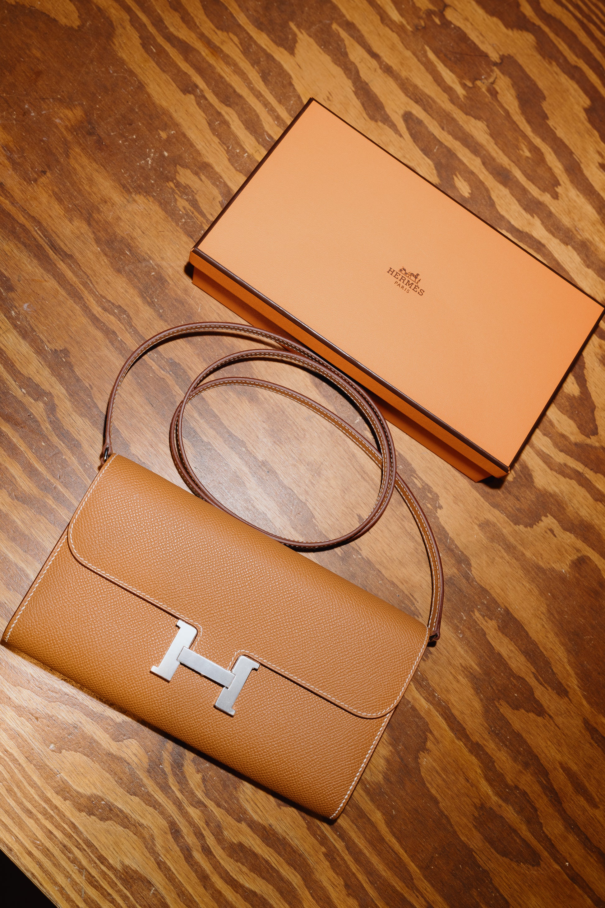 Hermès Constance To Go Bag Gold Epsom PHW