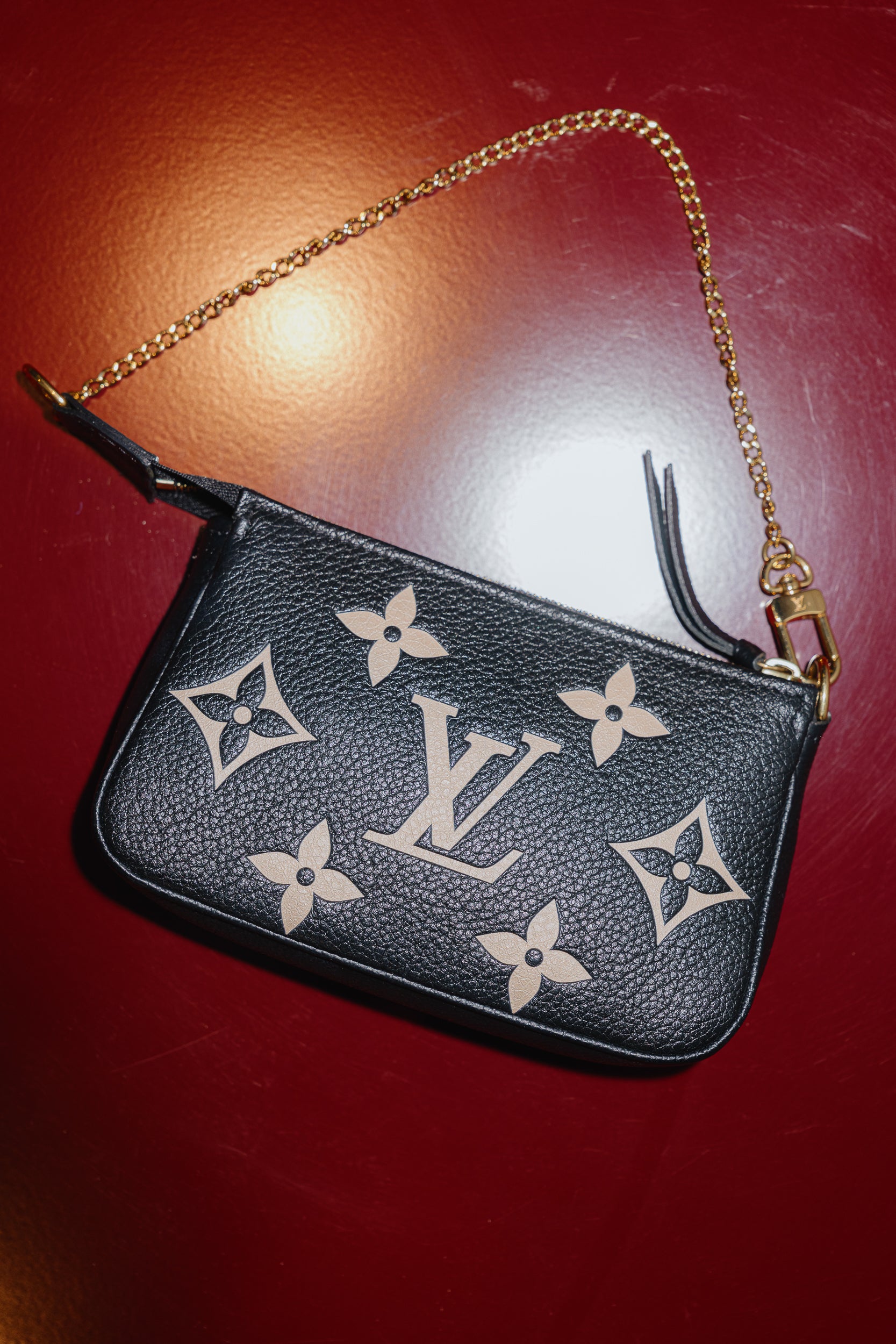 Louis Vuitton Bi-Color Monogram Empreinte Pochette Mini Accessoires