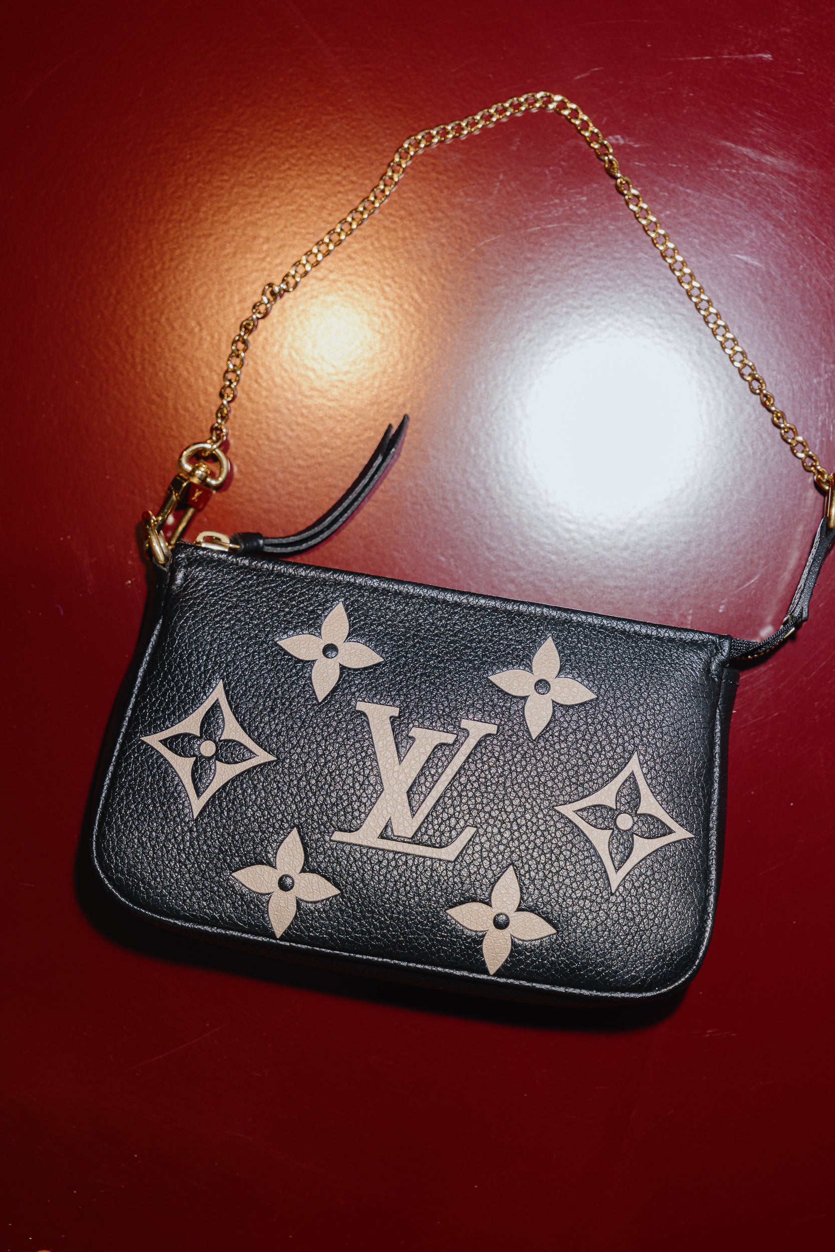 Louis Vuitton Bi-Color Monogram Empreinte Pochette Mini Accessoires