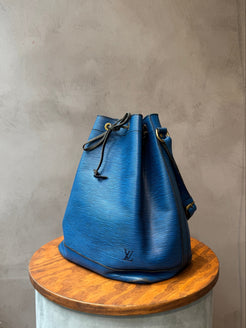 Louis Vuitton Blue Epi Leather Noé Shoulder Bag