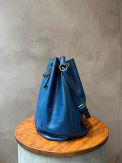 Louis Vuitton Blue Epi Leather Noé Shoulder Bag