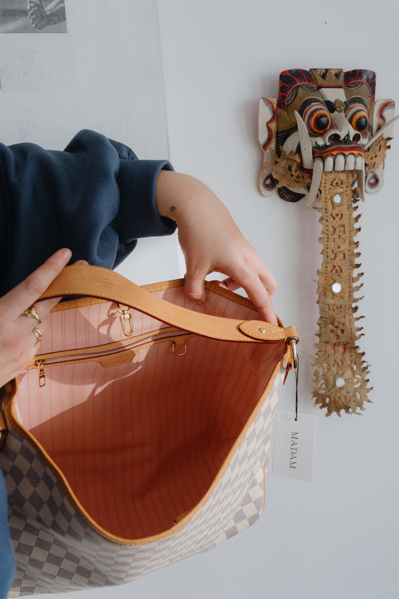 Louis Vuitton Delight MM Bag – Damier Azur