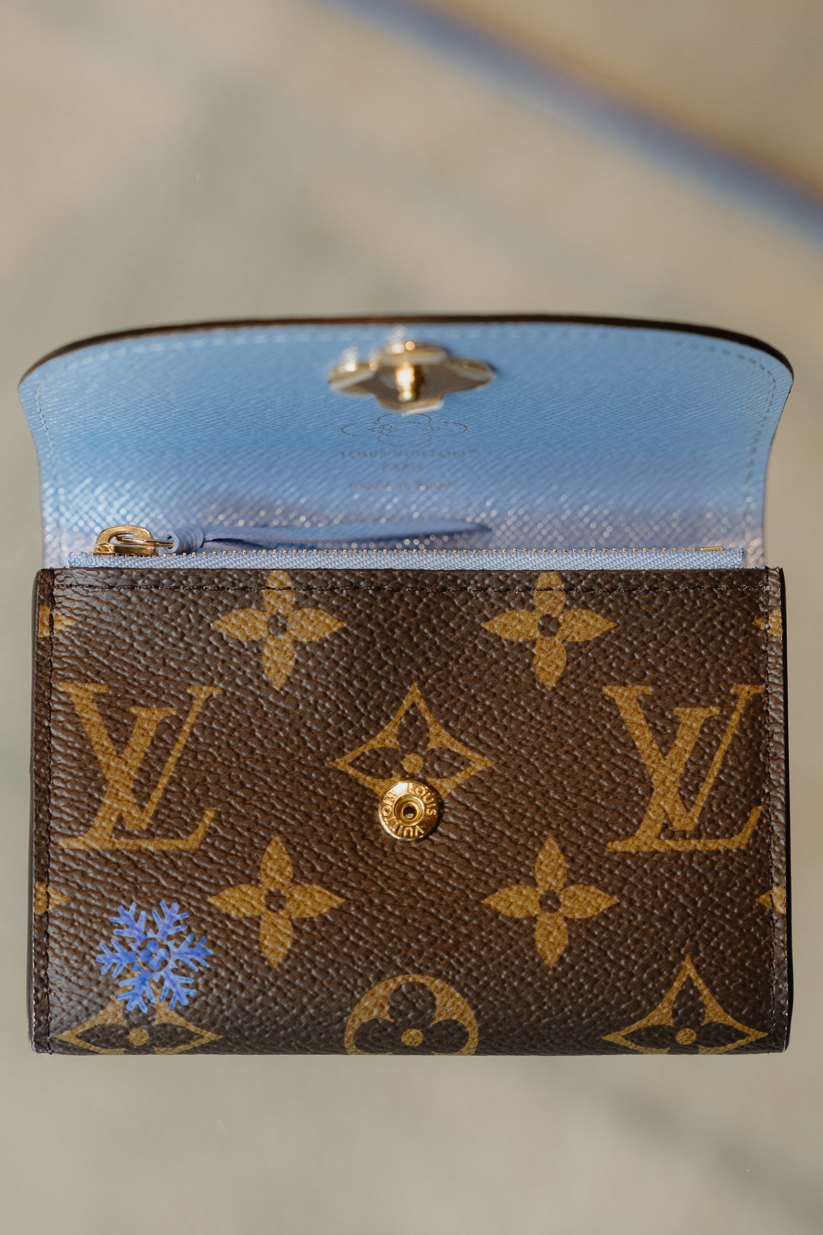 Louis Vuitton Rosalie 'Snow Snow' Wallet