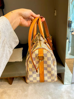 Louis Vuitton Speedy 25 Damier Azur Bag