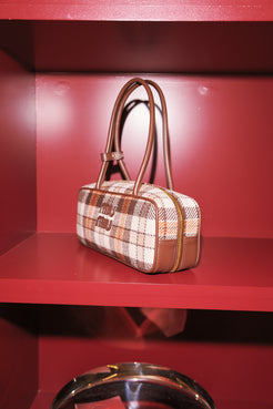 Miu Miu Bauletto Tartan Bag