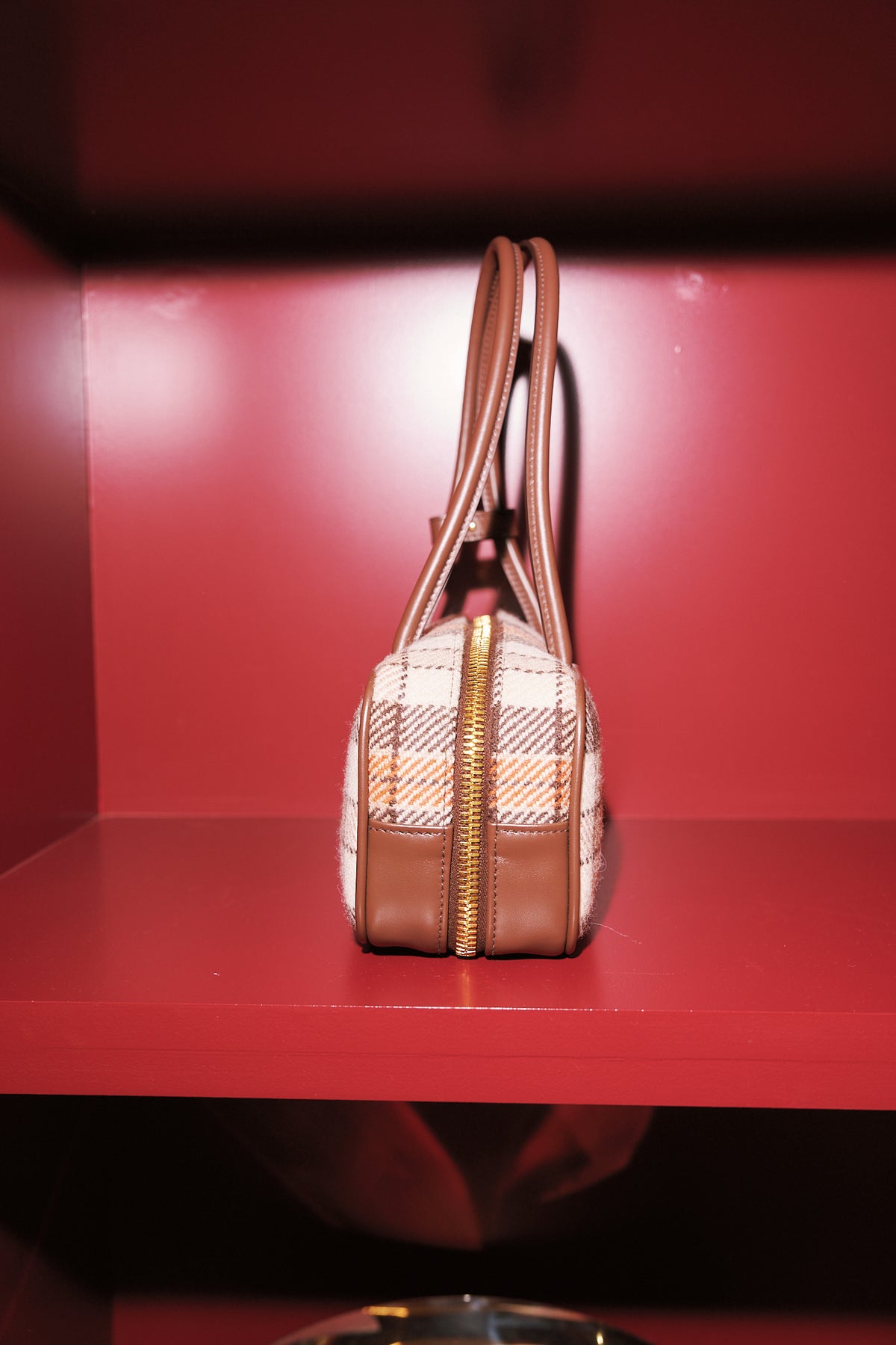 Miu Miu Bauletto Tartan Bag