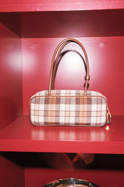 Miu Miu Bauletto Tartan Bag