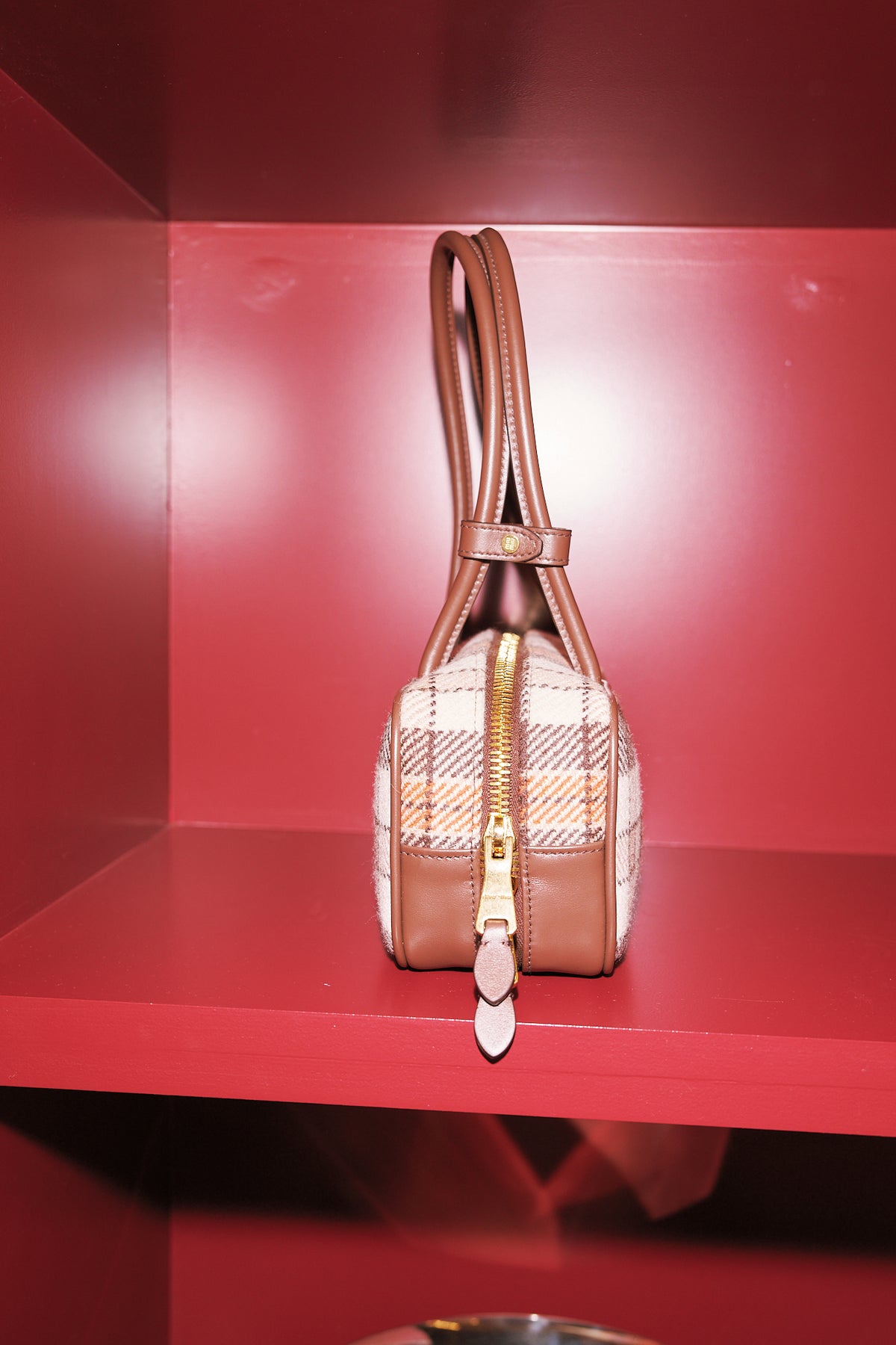 Miu Miu Bauletto Tartan Bag