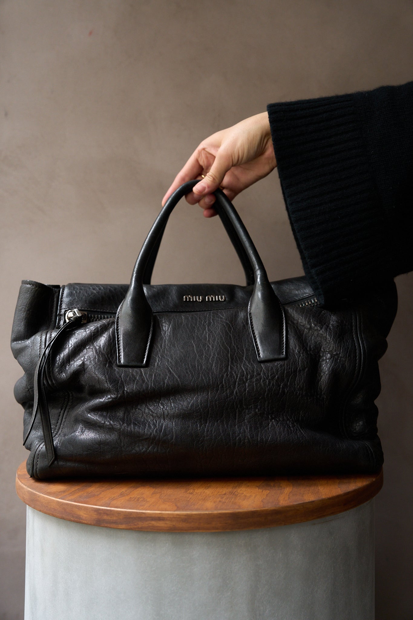 Miu Miu Black Top Handle Bag