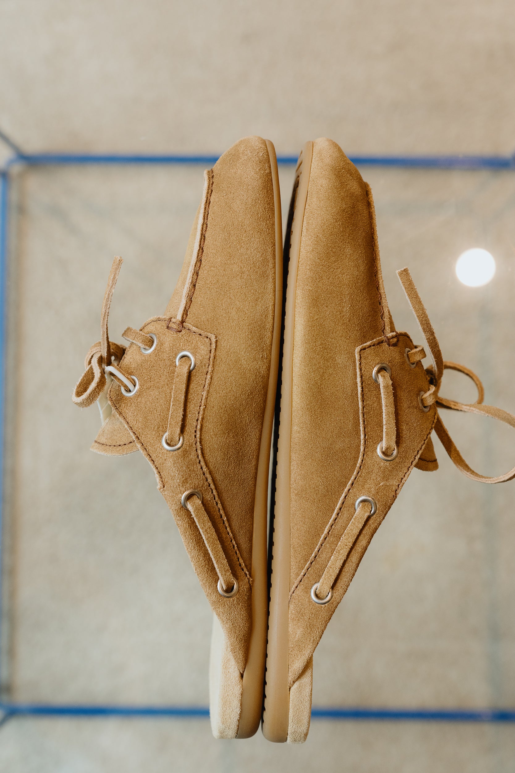 Miu Miu Faded Suede Deck Mules