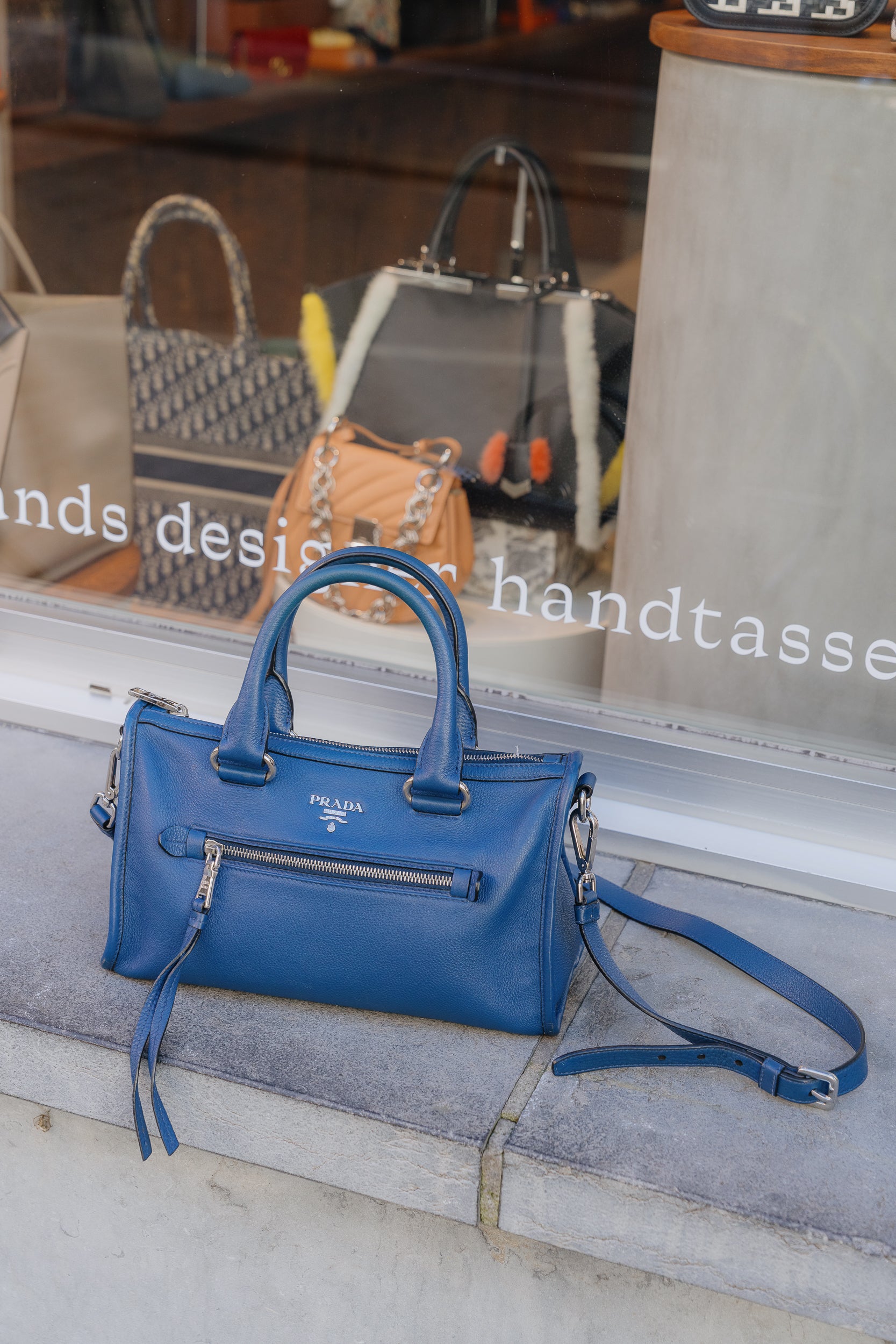 Prada Blue Crossover Bag