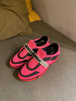 Prada Cloudbust Thunder Sneakers in Neon Pink