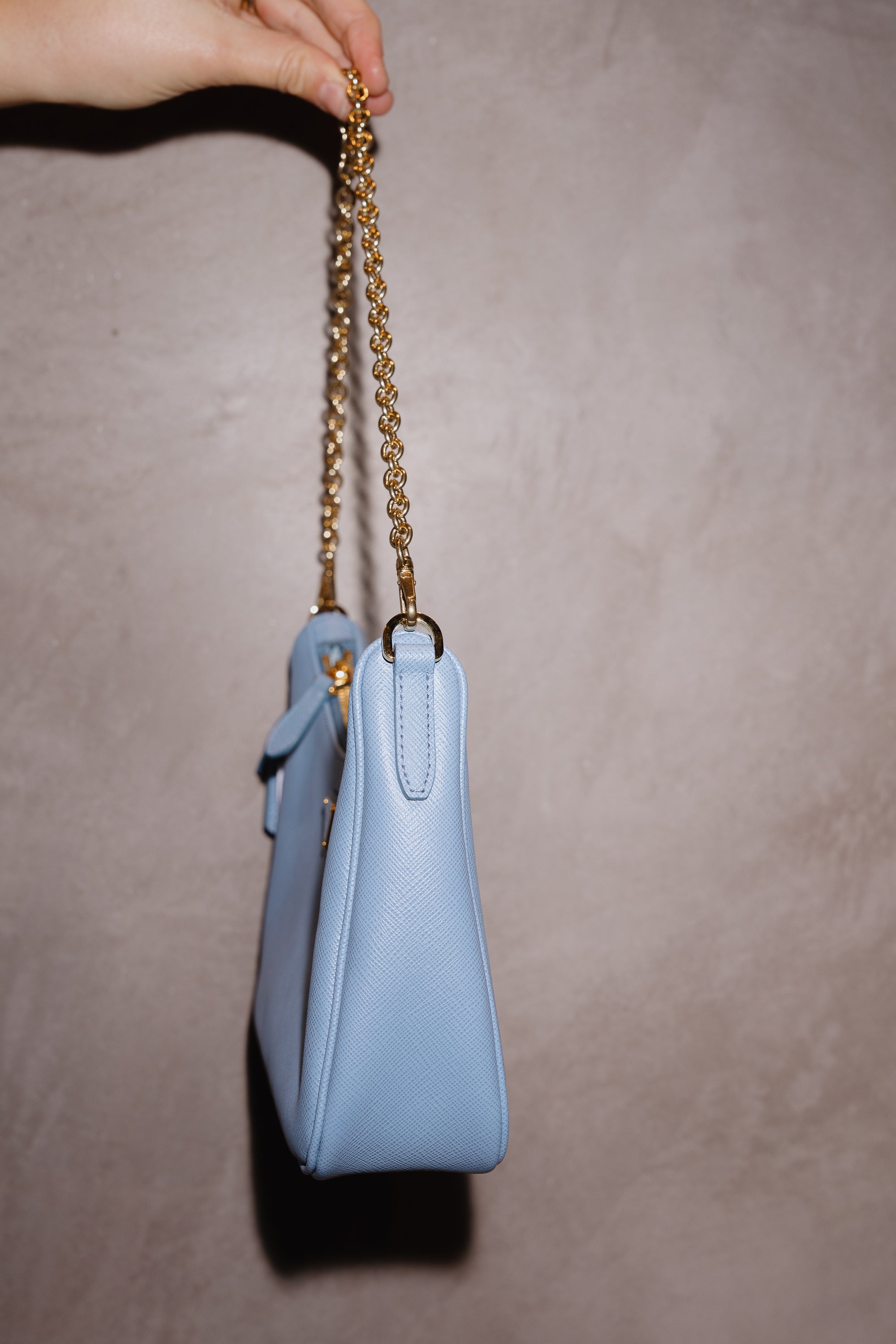 Prada Light Blue Re-Edition Bag