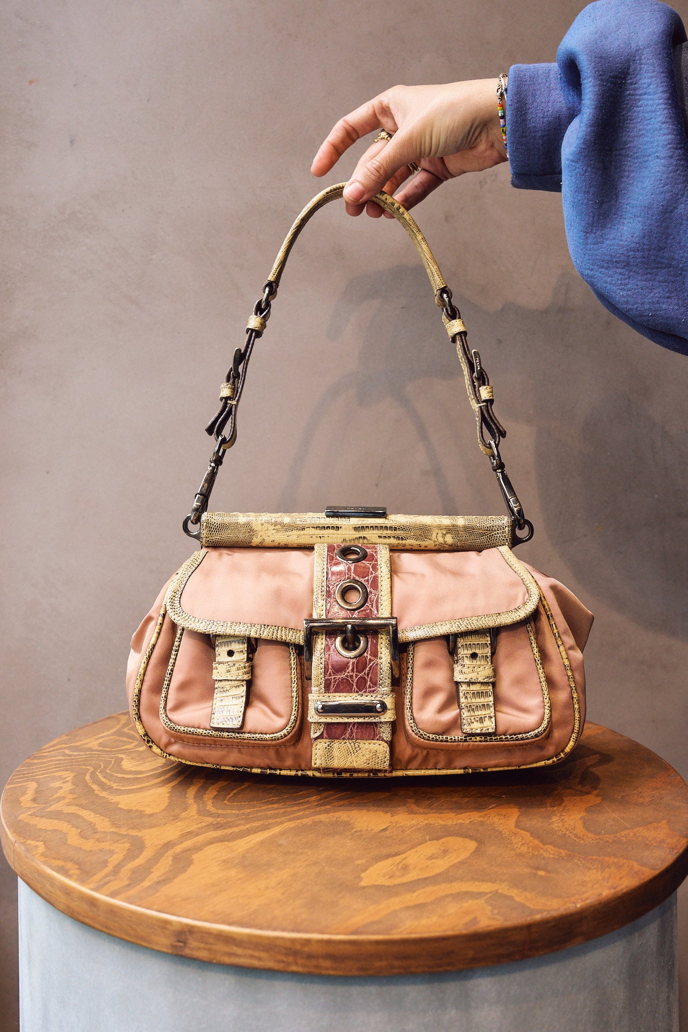 Prada Nylon & Python Bag