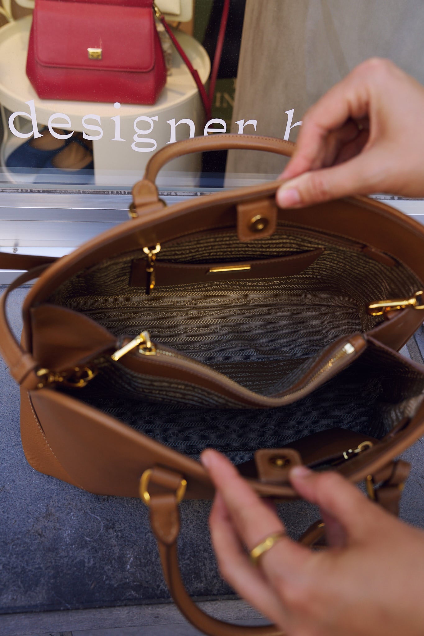 Prada Saffiano Lux Leather Bag