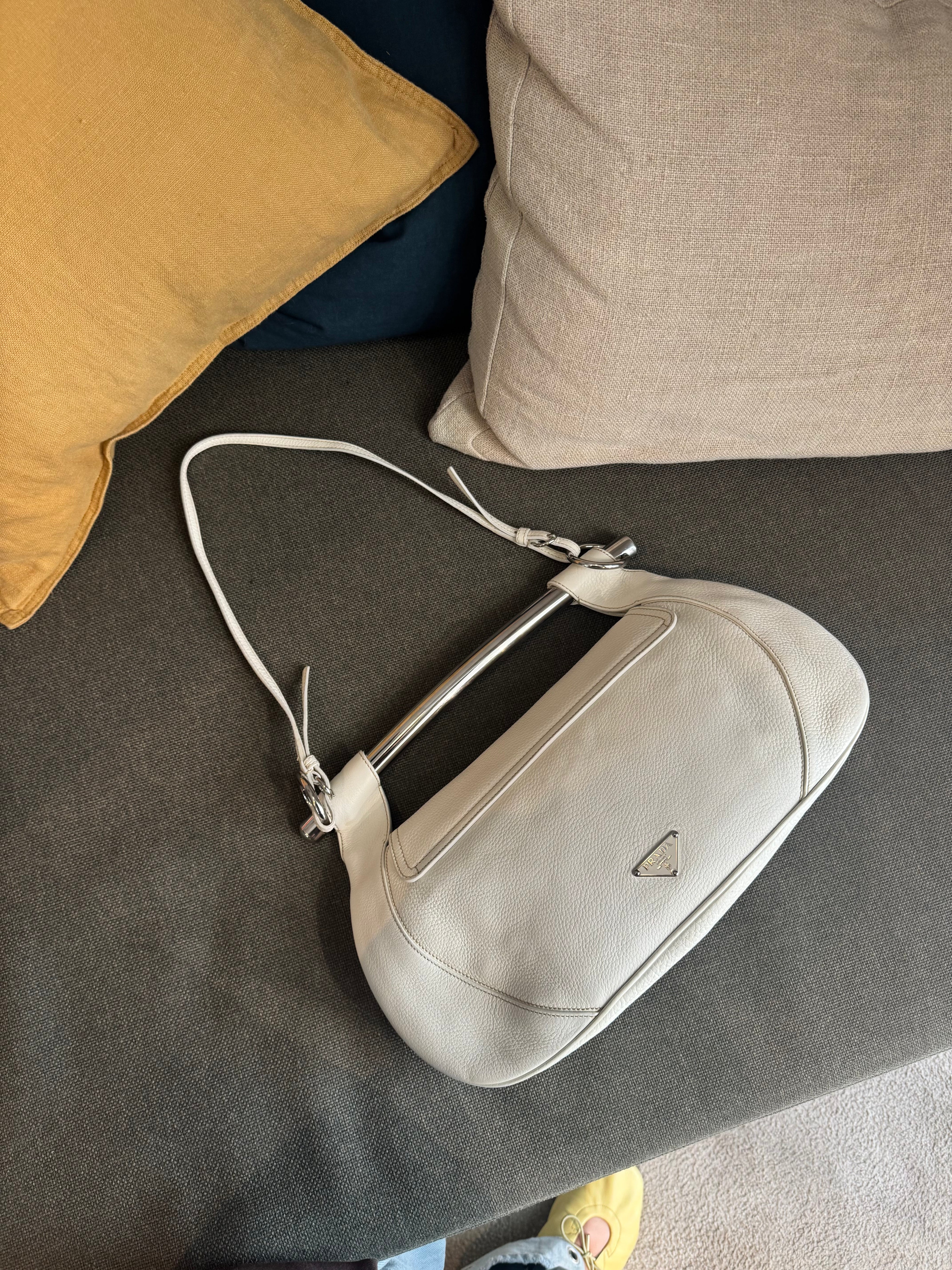 Prada Vitello Daino Ball Clutch