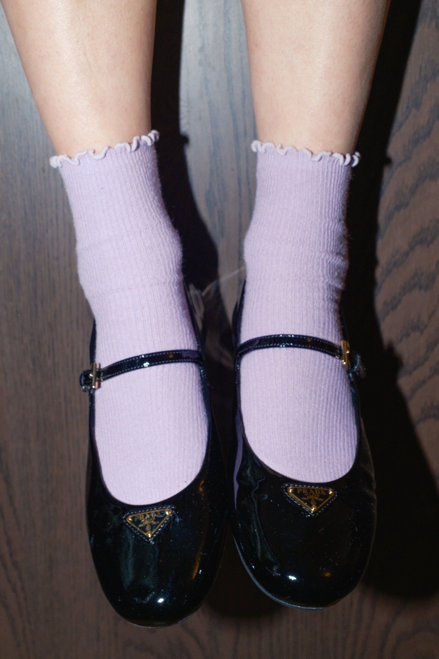 Prada patent leather ballerinas