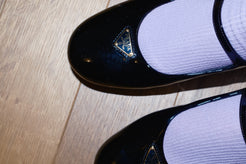 Prada patent leather ballerinas