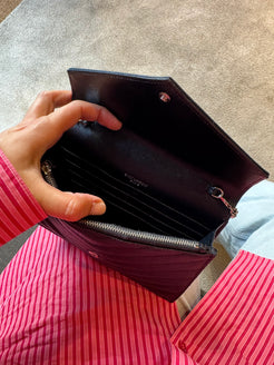 Saint Laurent Cassandre Envelope Chain Wallet