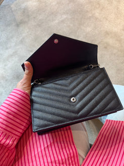 Saint Laurent Cassandre Envelope Chain Wallet