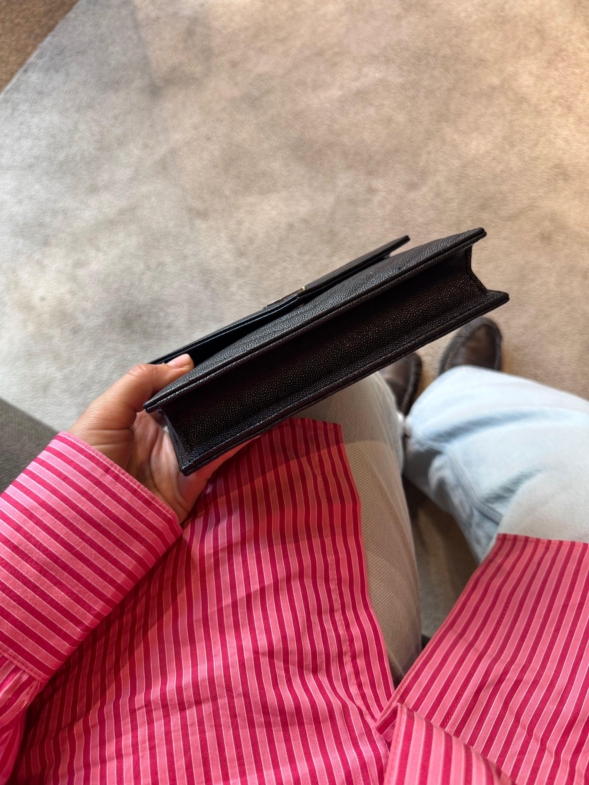 Saint Laurent Cassandre Envelope Chain Wallet