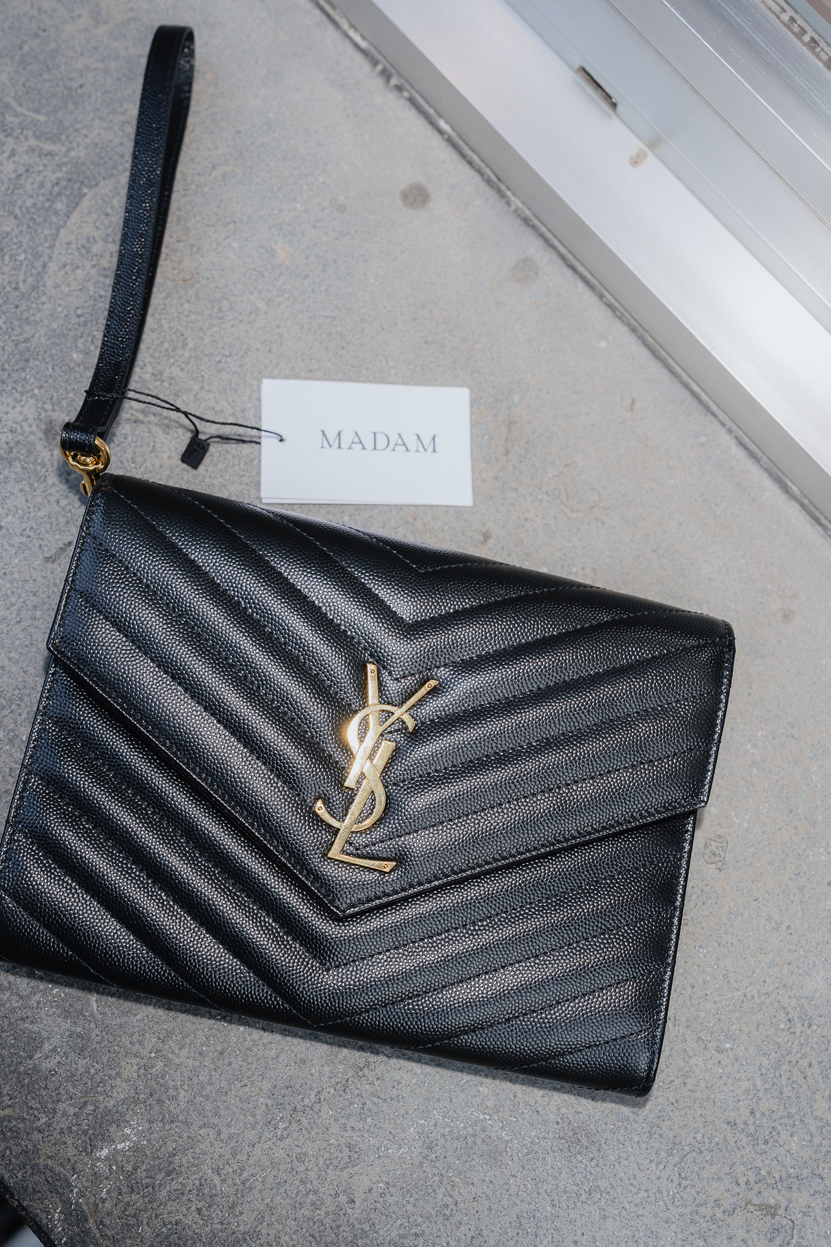 Saint Laurent Cassandre Matelassé Clutch