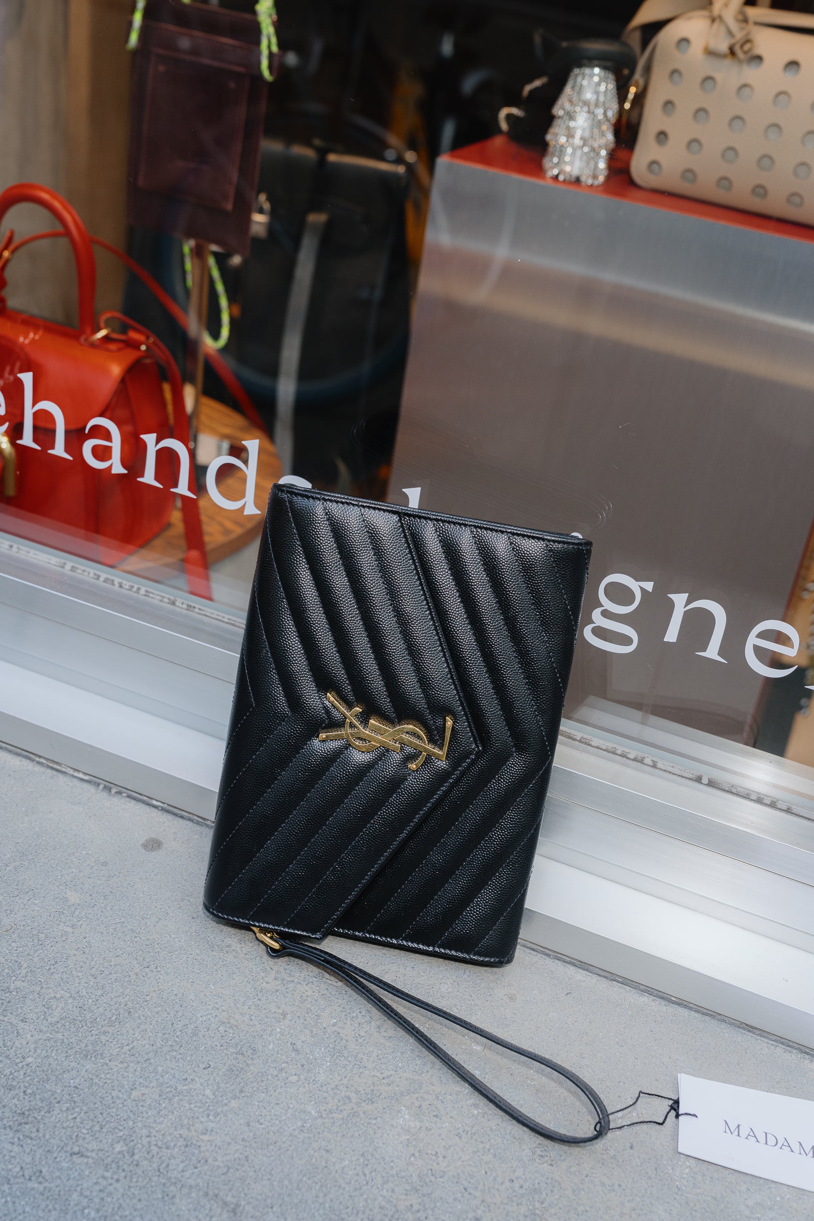 Saint Laurent Cassandre Matelassé Clutch